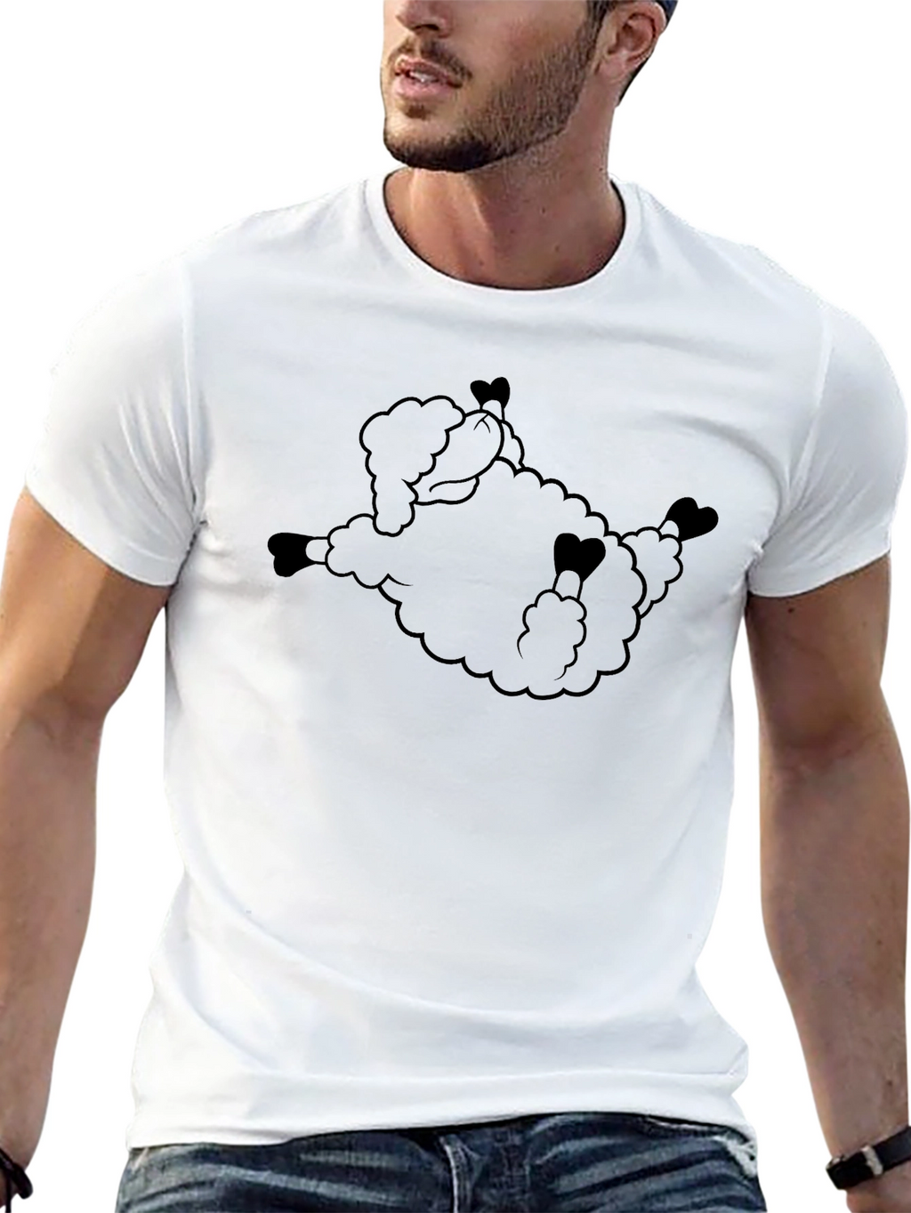 Black Sheep Graphic Tee - Soft Cotton Comfort