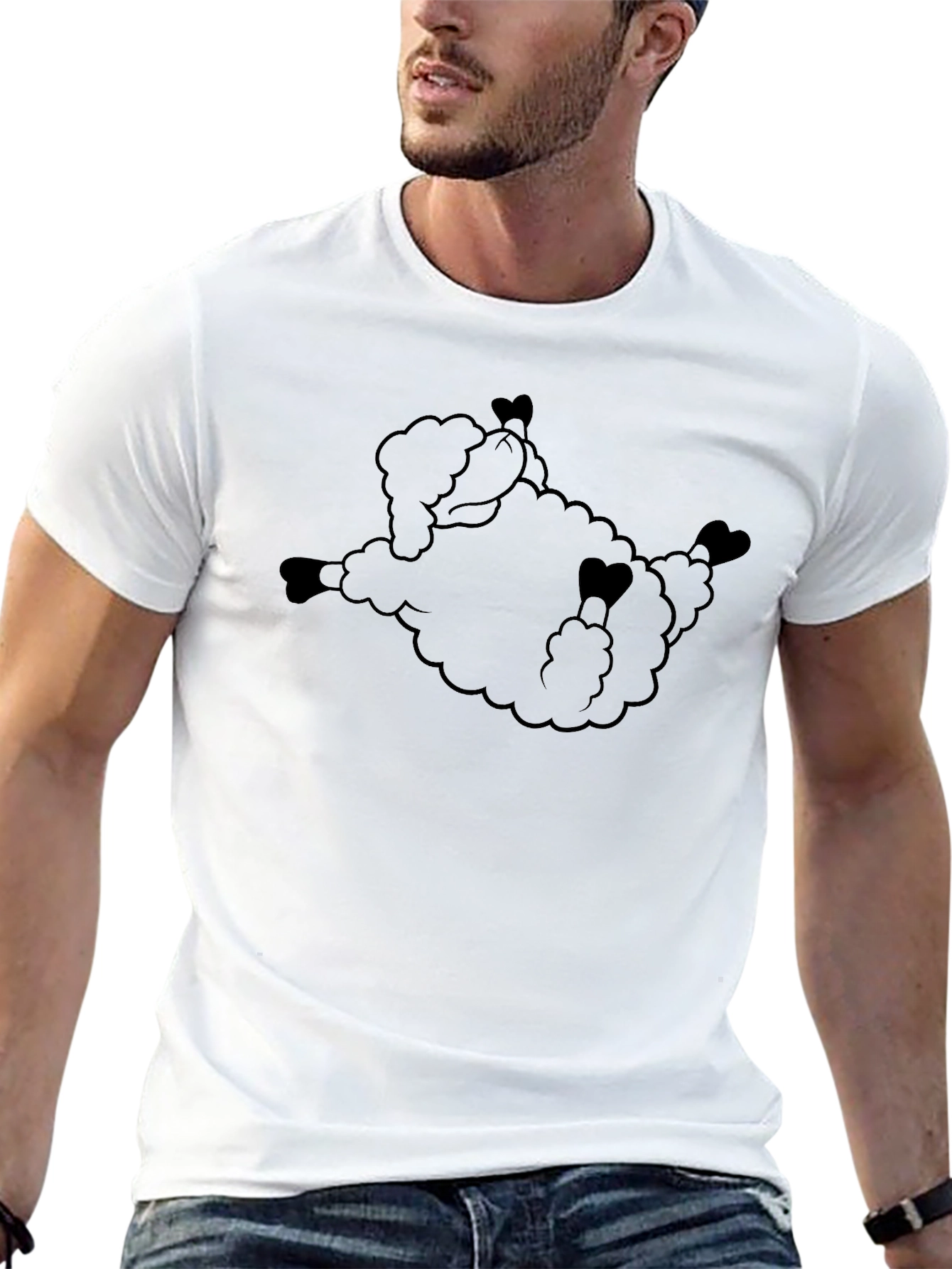 Black Sheep Graphic Tee - Soft Cotton Comfort