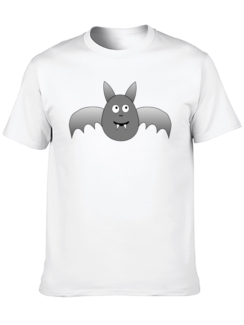 Halloween Bat Graphic T-Shirt - Black