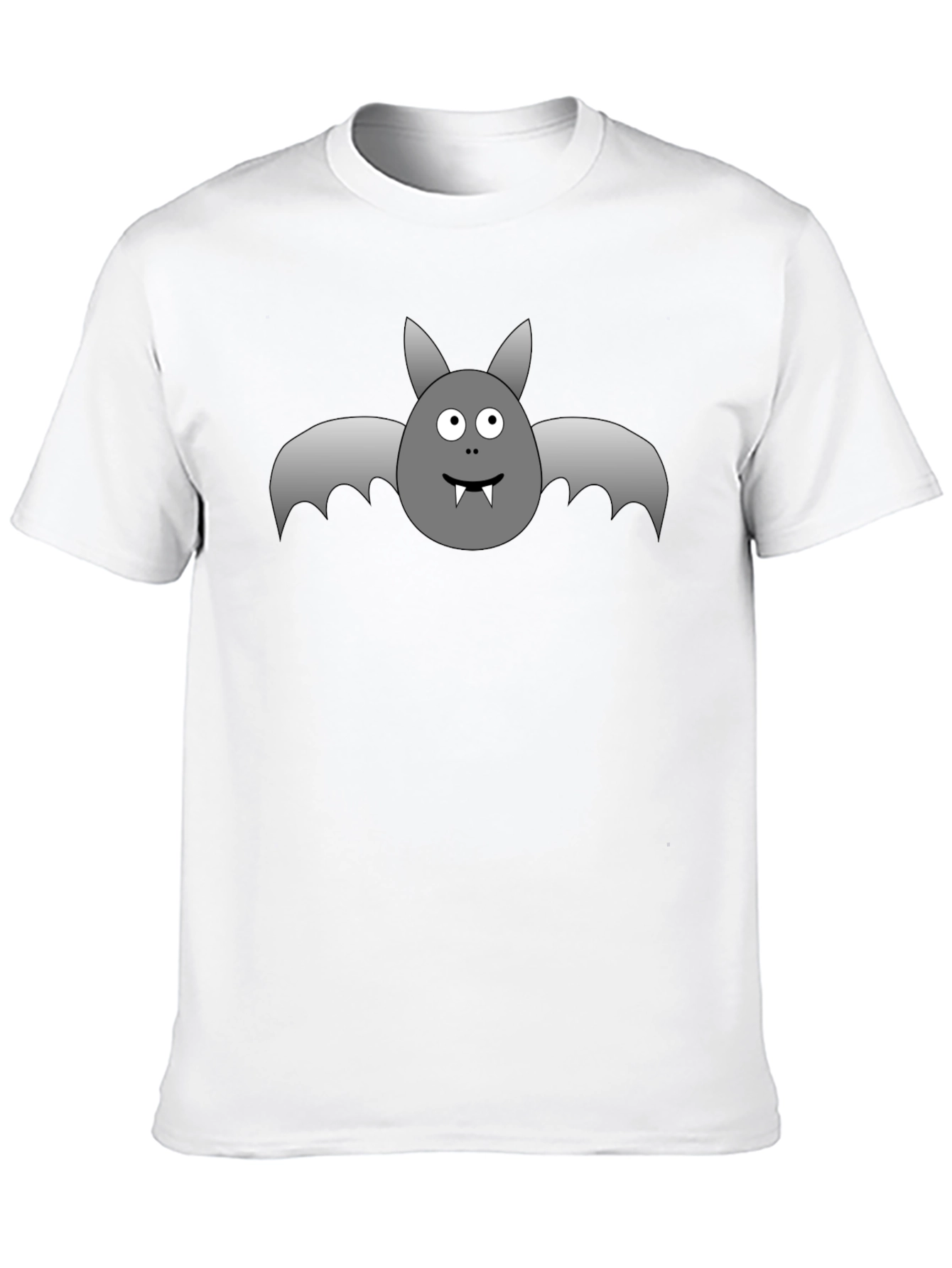 Halloween Bat Graphic T-Shirt - Black