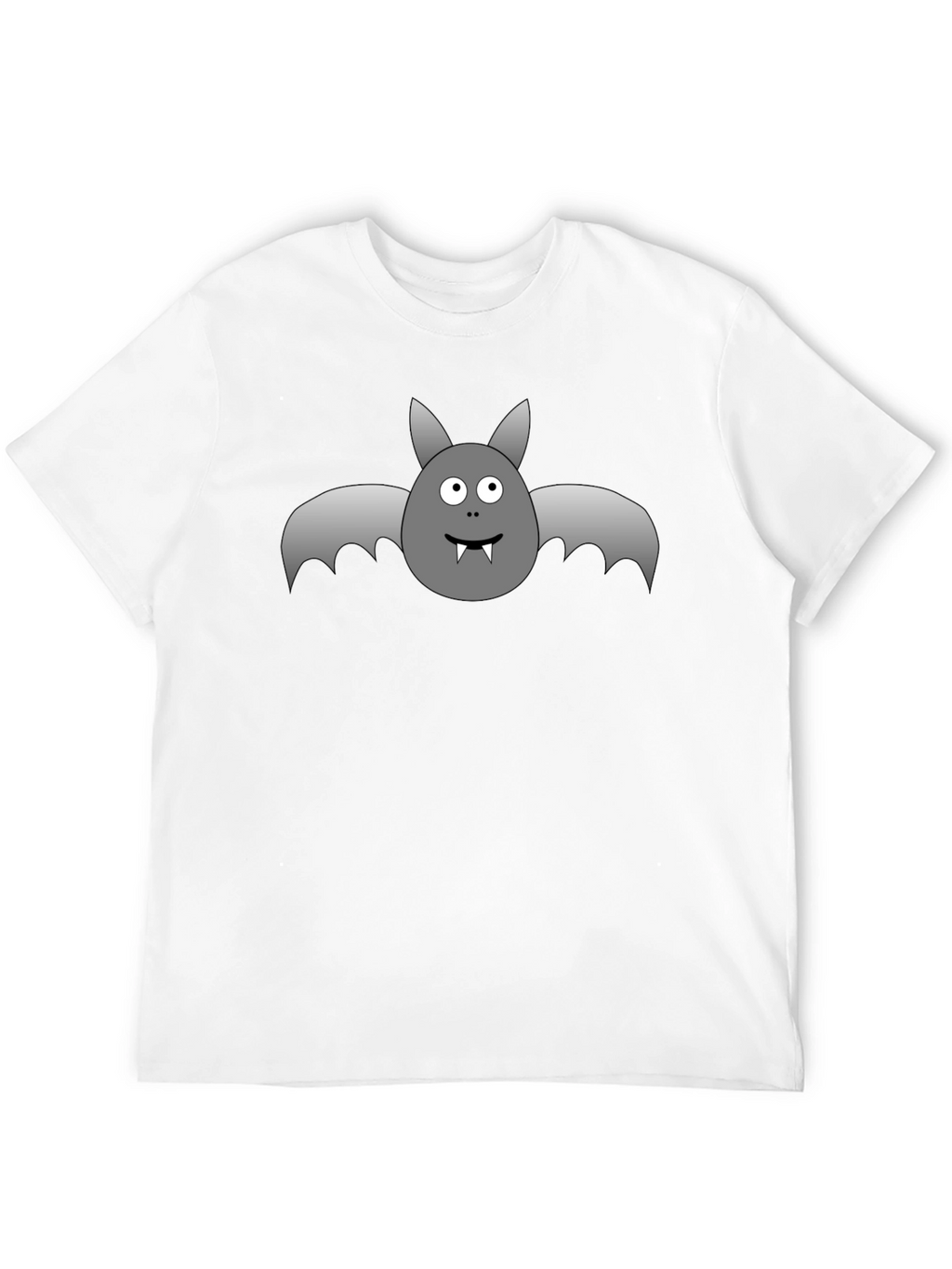 Halloween Bat Graphic T-Shirt - Black