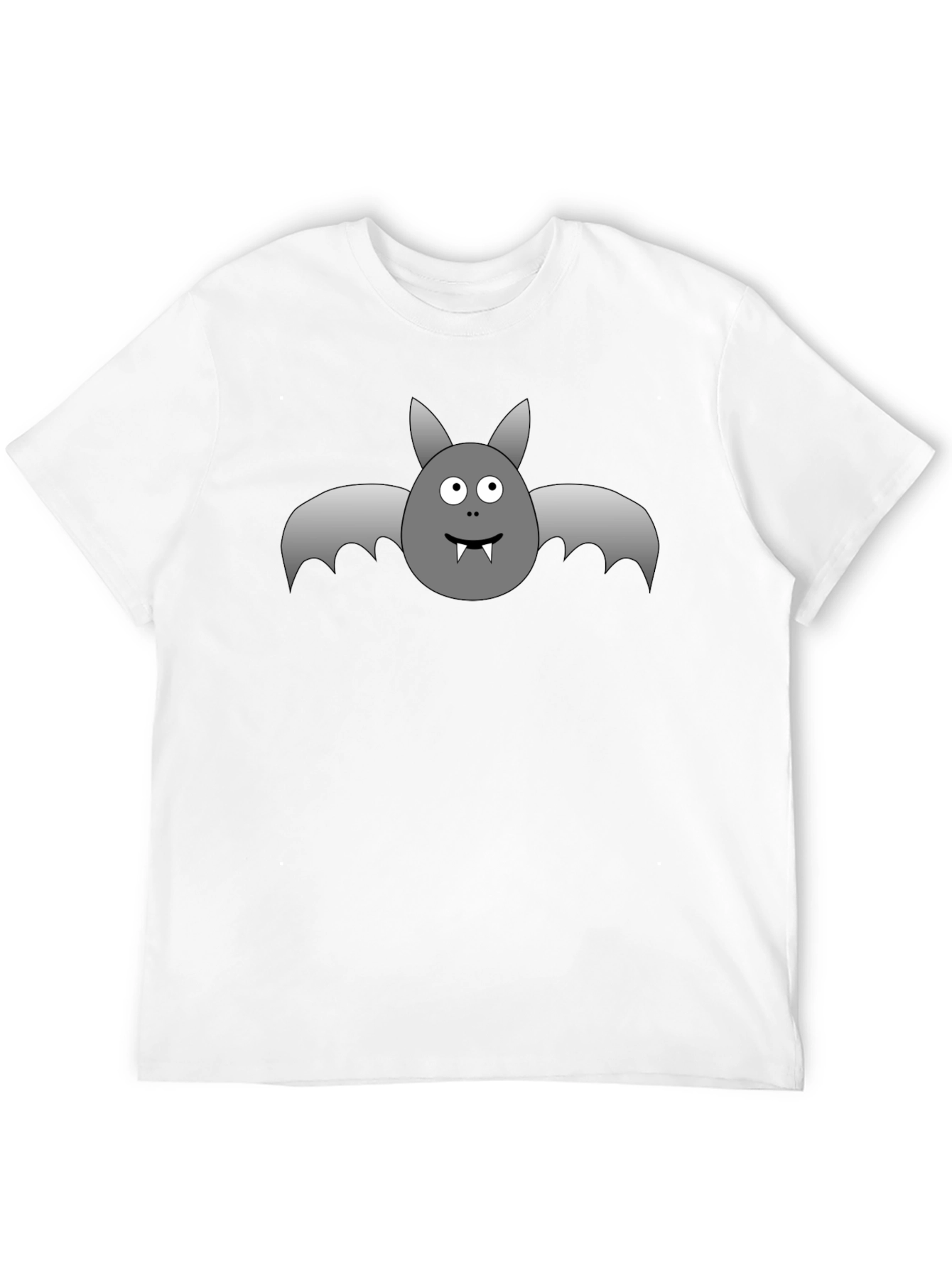 Halloween Bat Graphic T-Shirt - Black