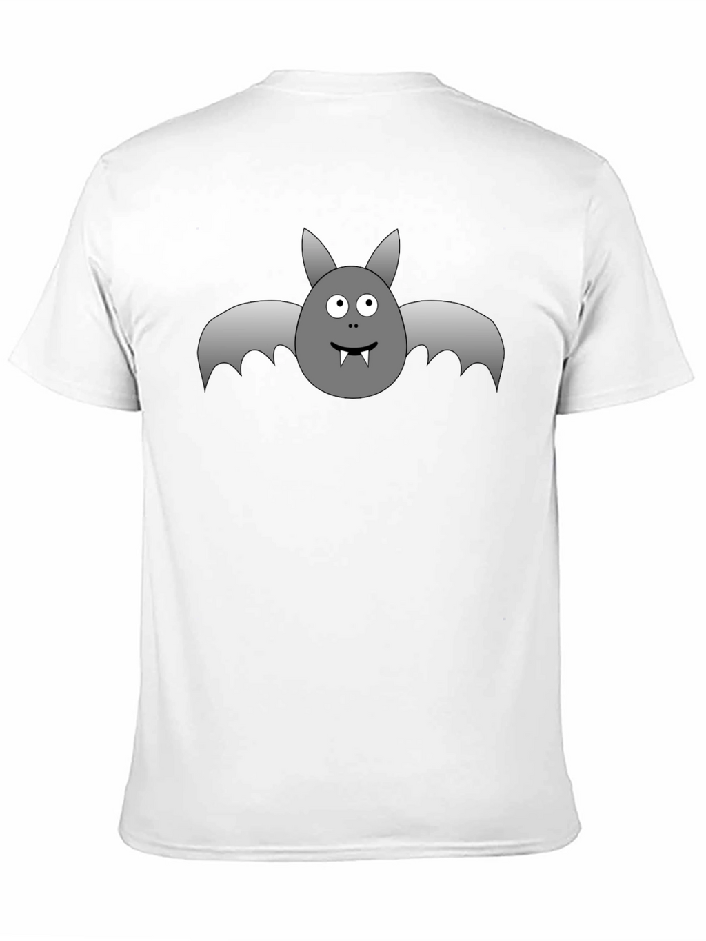 Halloween Bat Graphic T-Shirt - Black