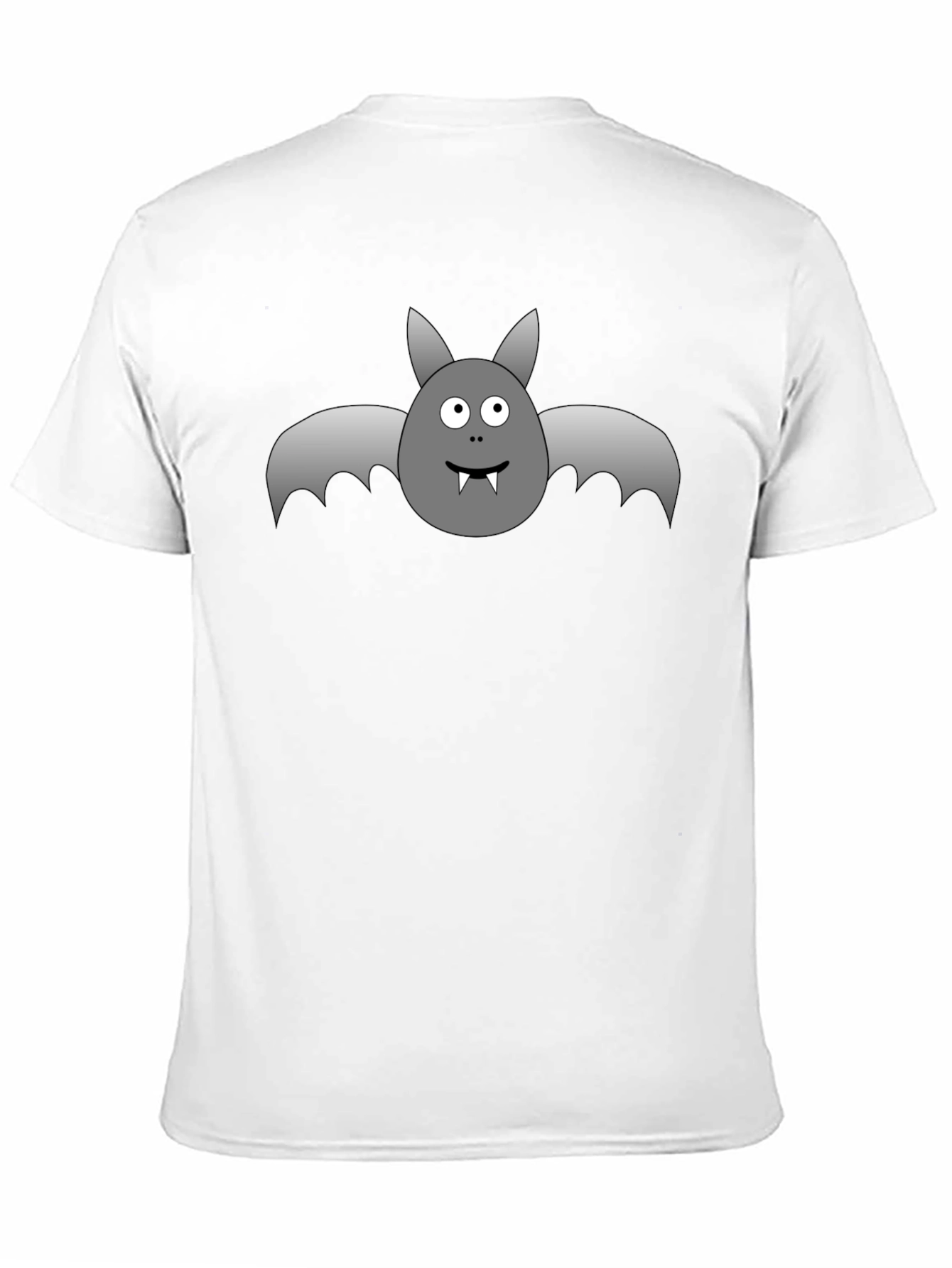 Halloween Bat Graphic T-Shirt - Black