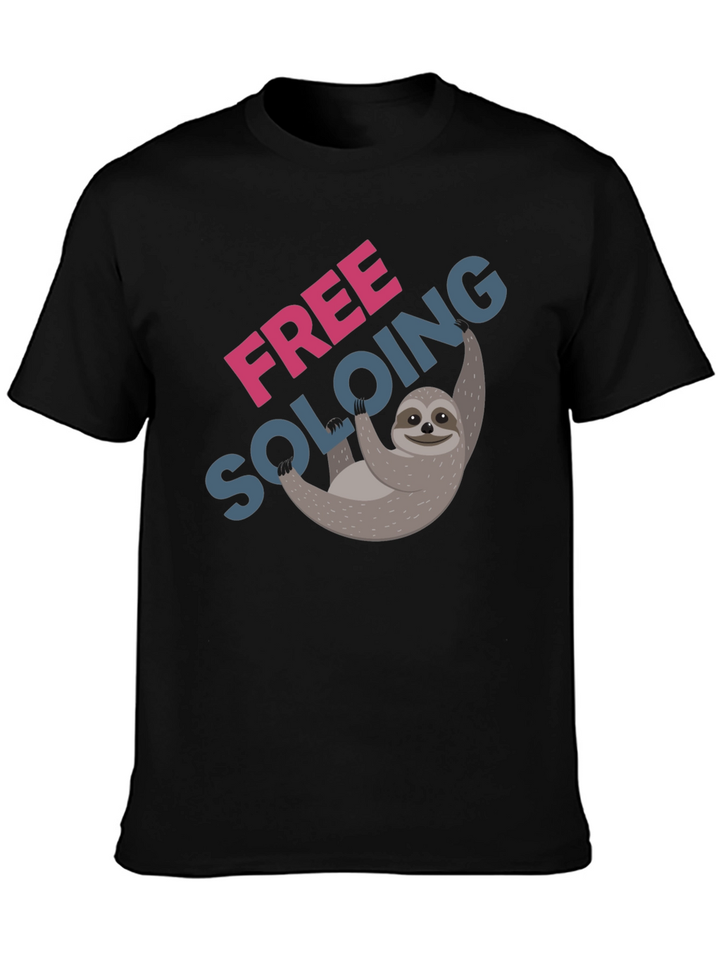 Free Soloing Sloth T-Shirt - Climbing Humor