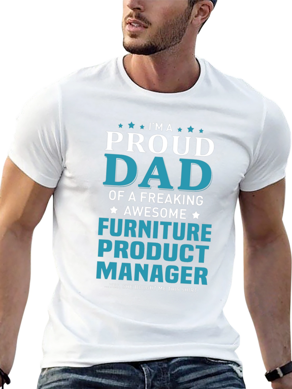 Proud Dad Furniture Product Manager Graphic T-Shirt
