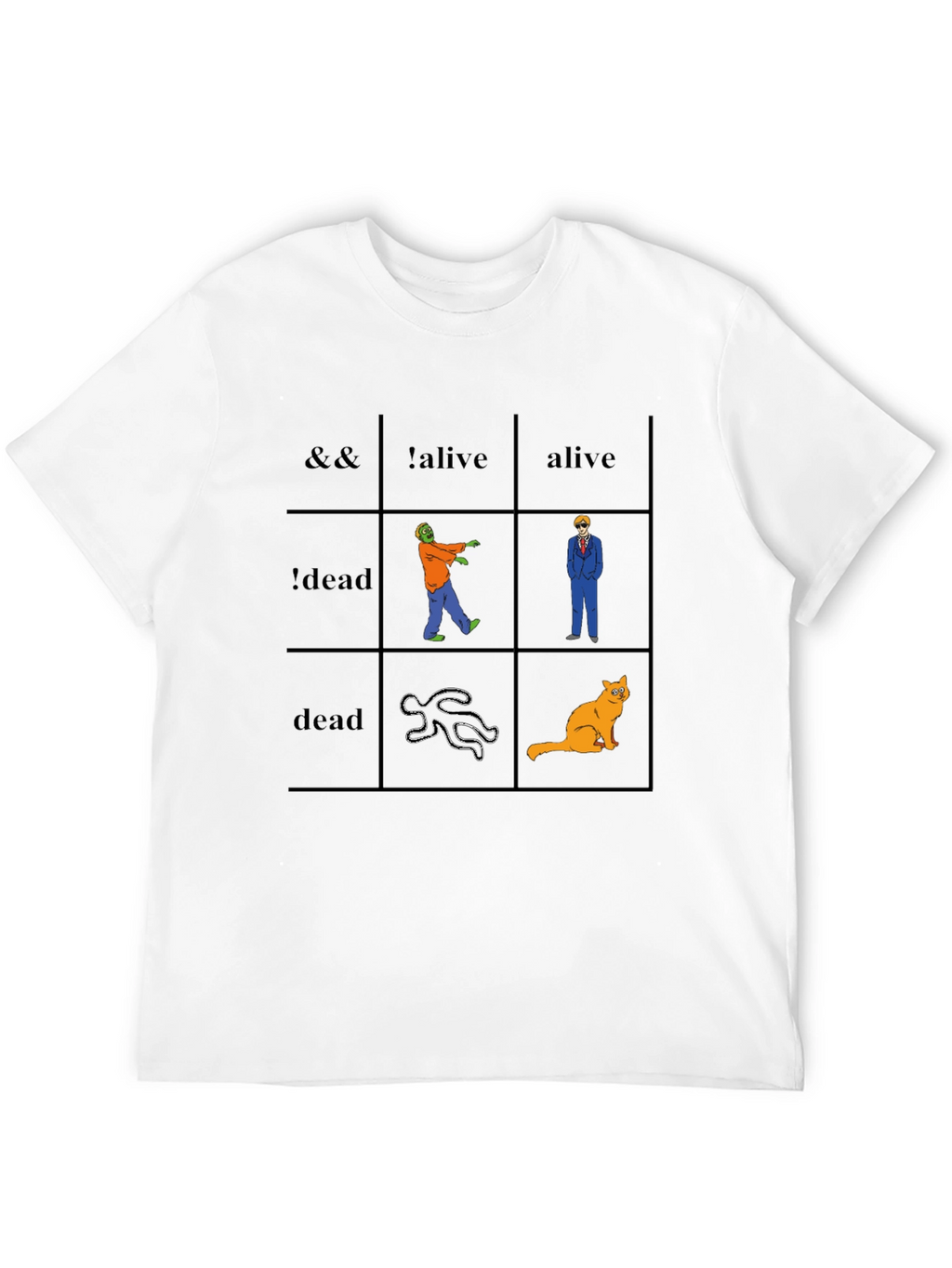 Geeky Logic Table T-Shirt - Funny & Unique