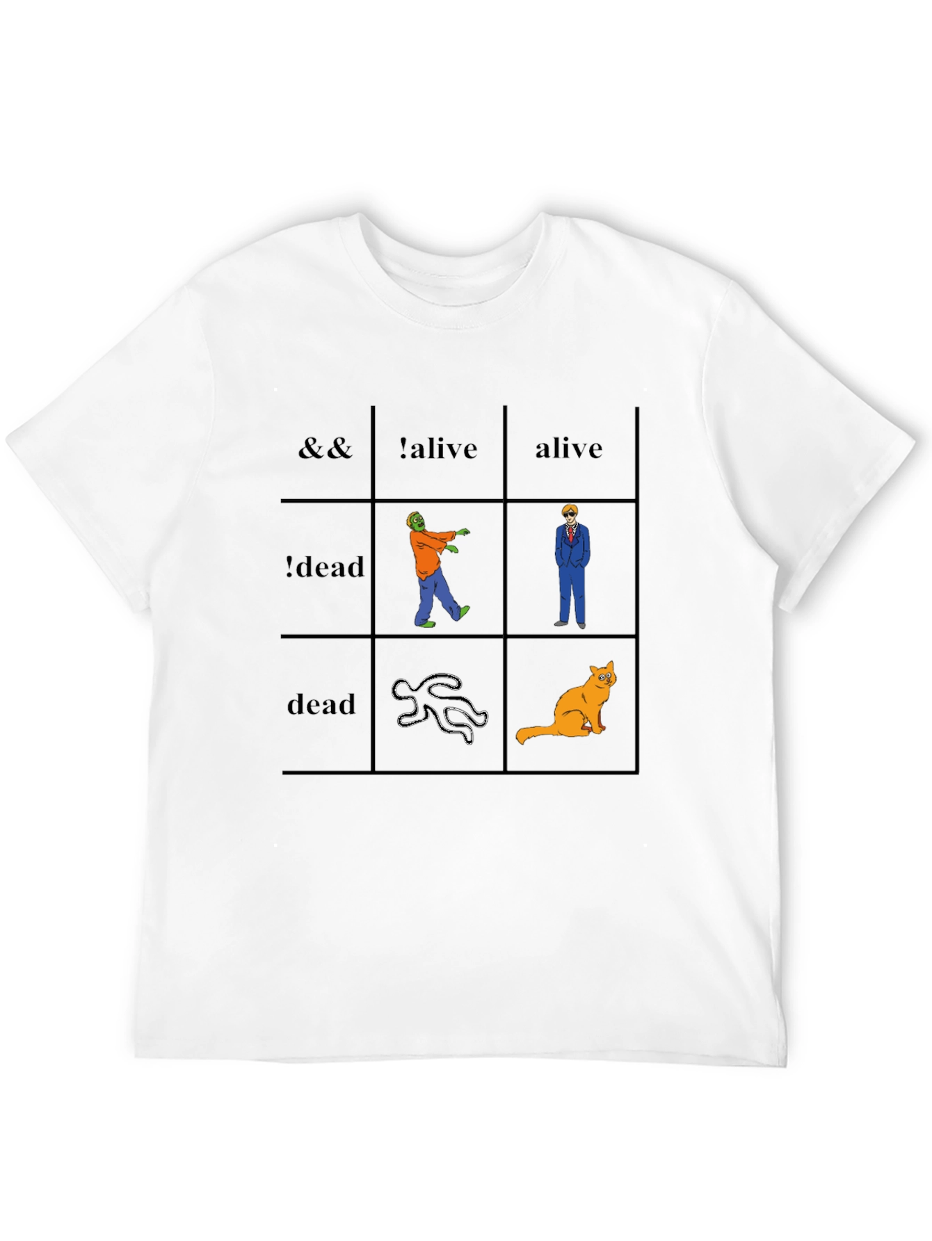 Geeky Logic Table T-Shirt - Funny & Unique