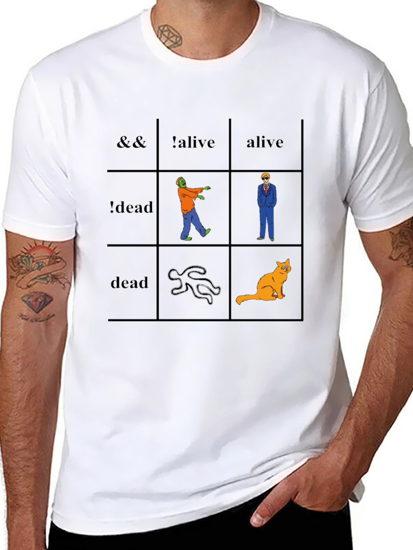Geeky Logic Table T-Shirt - Funny & Unique