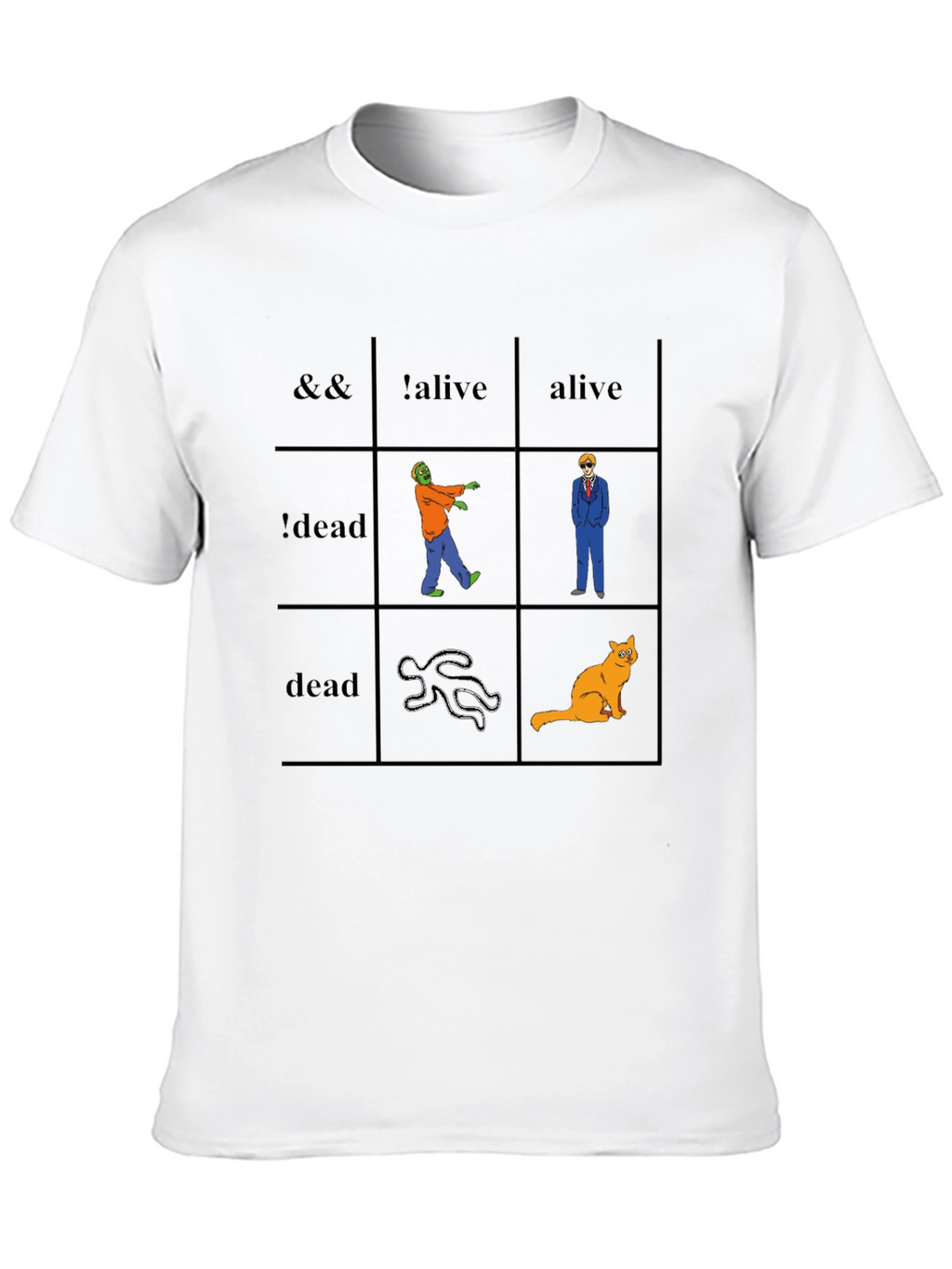 Geeky Logic Table T-Shirt - Funny & Unique