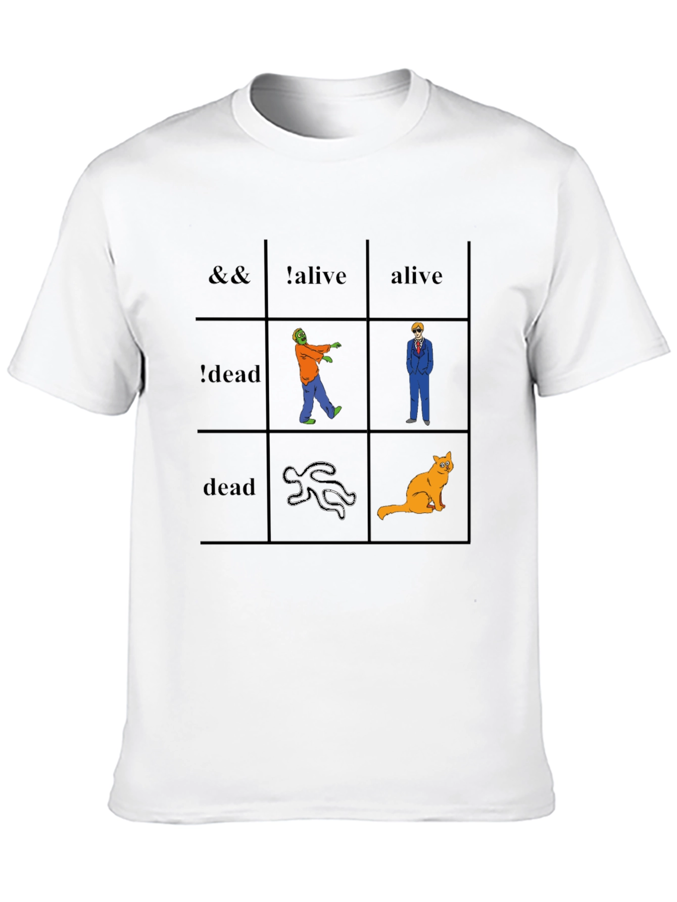Geeky Logic Table T-Shirt - Funny & Unique