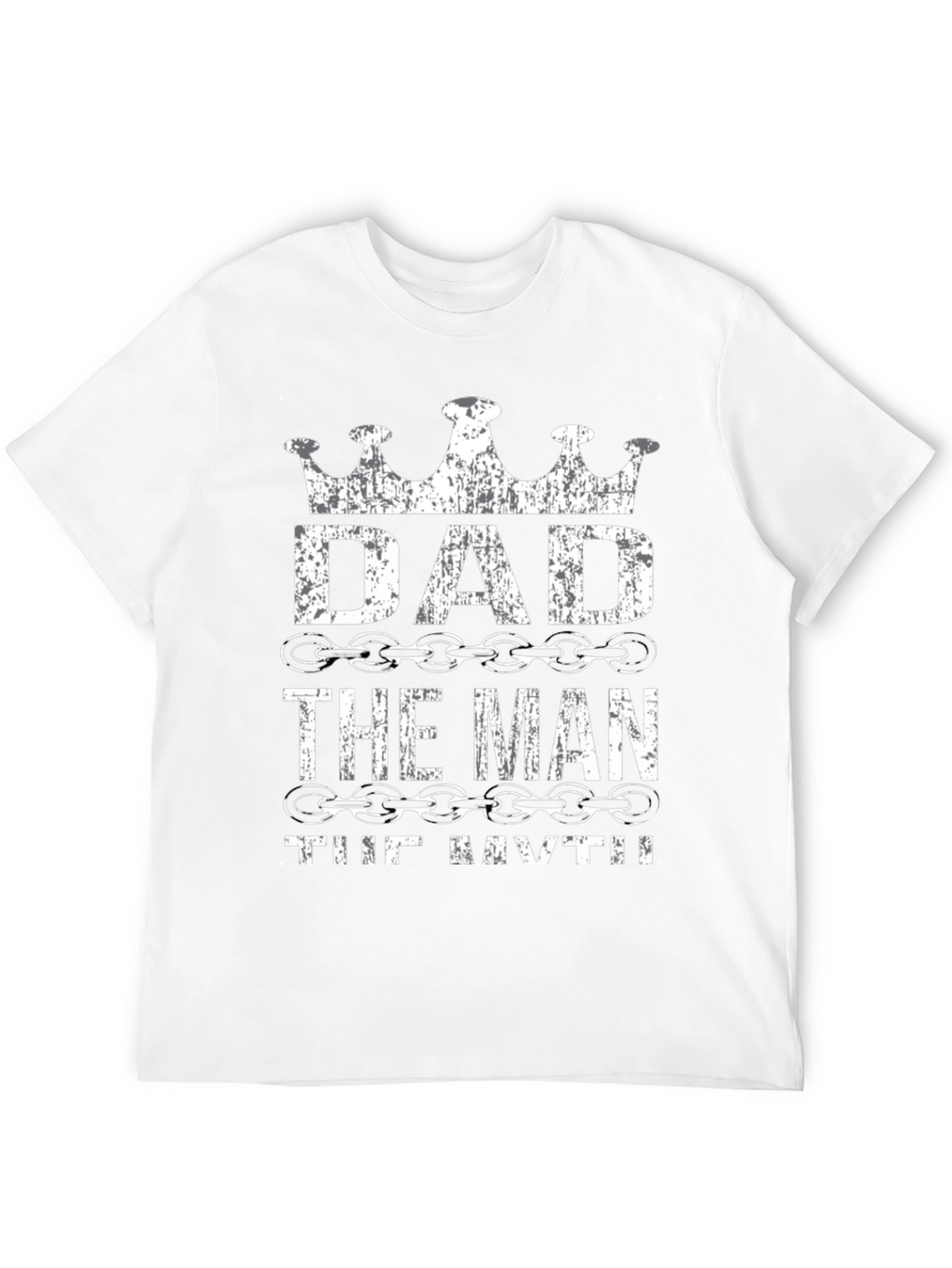Dad the Man the Myth Black Graphic Tee