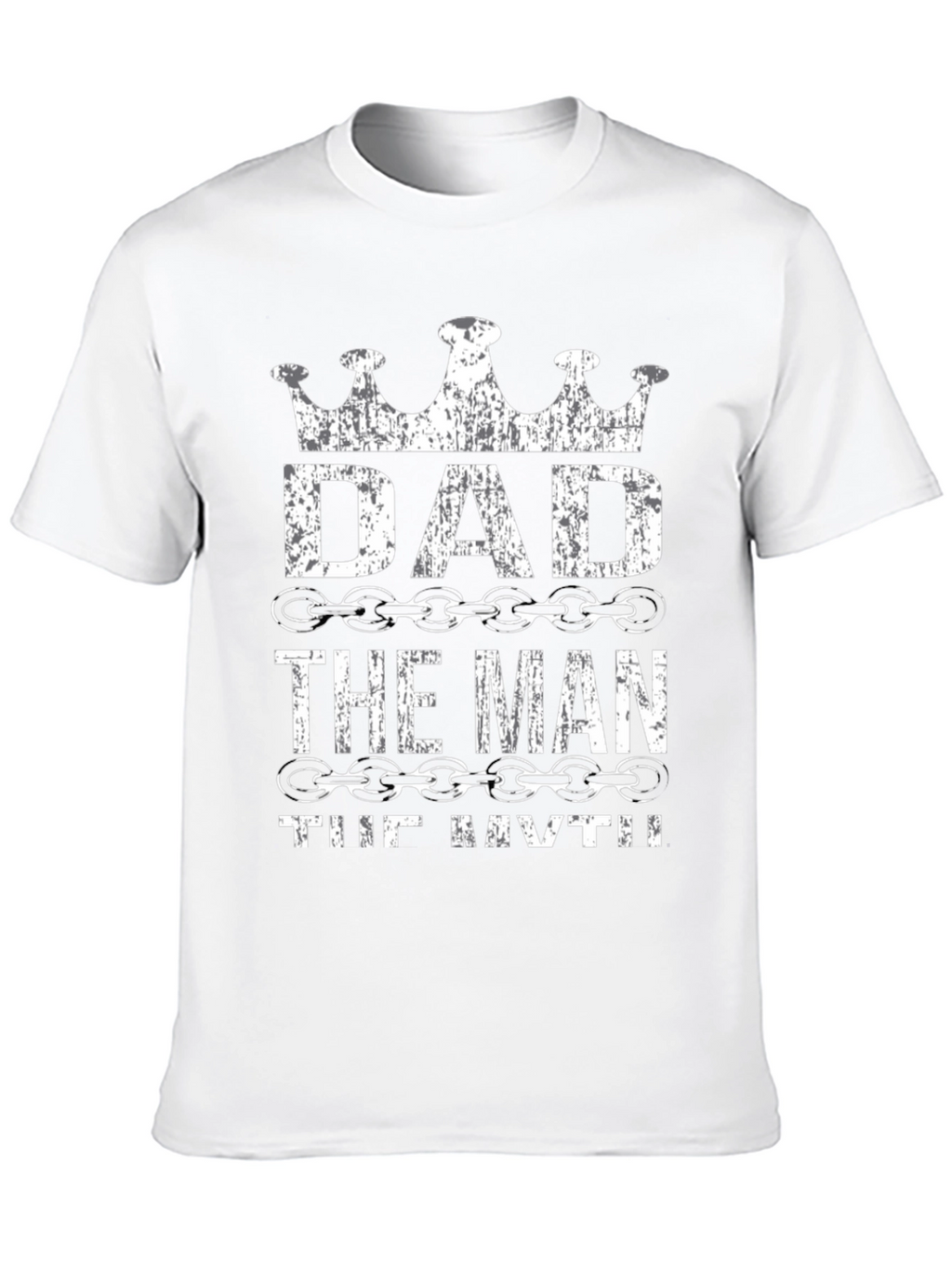 Dad the Man the Myth Black Graphic Tee