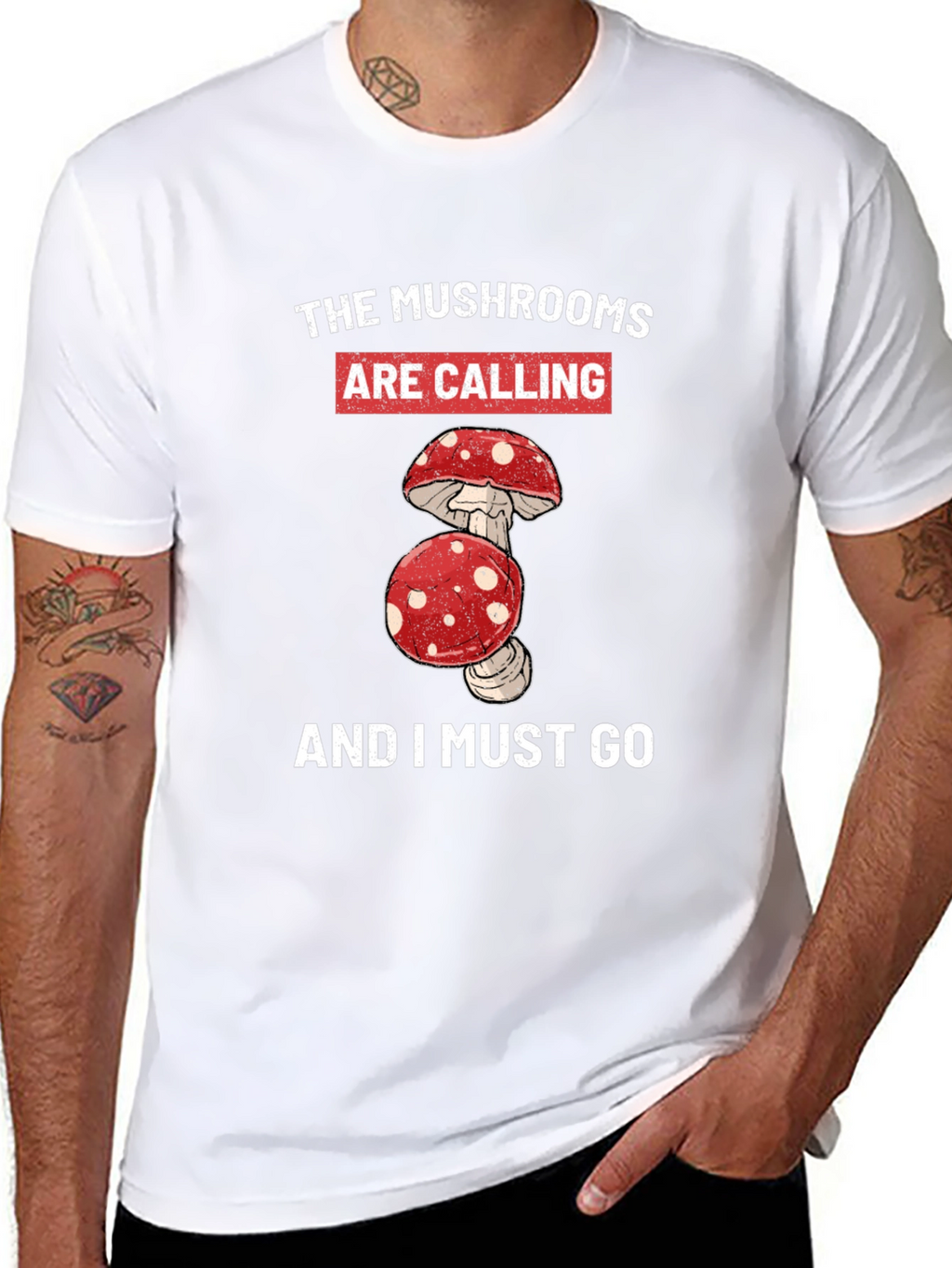 Mushroom Calling T-Shirt: Nature Lover Apparel