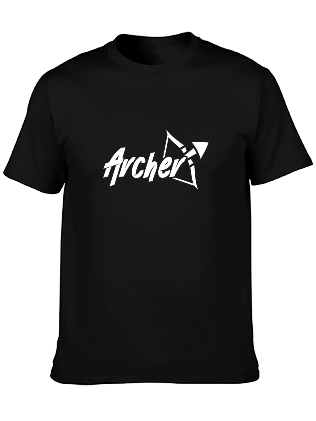Archer Graphic Tee - Black Cotton T-Shirt