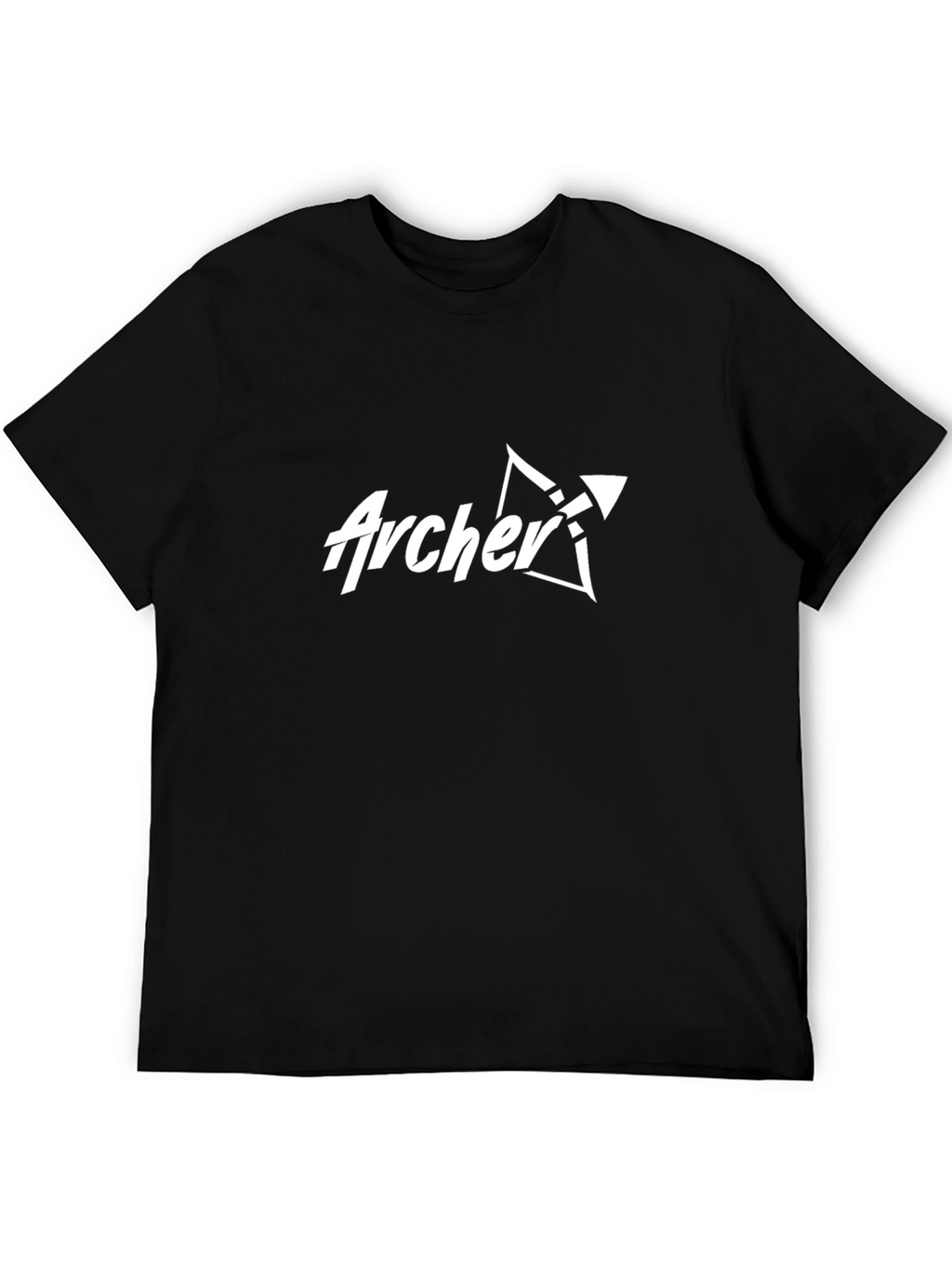 Archer Graphic Tee - Black Cotton T-Shirt