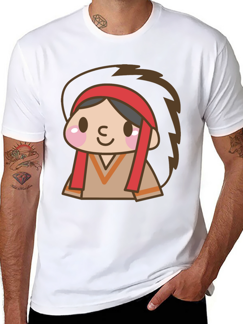 Cartoon Native American T-Shirt