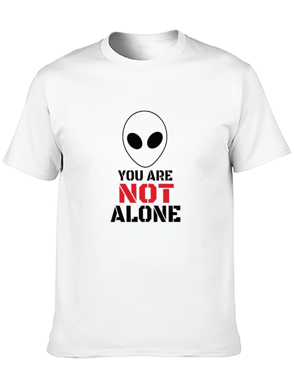 Alien You Are Not Alone Graphic Tee - Black