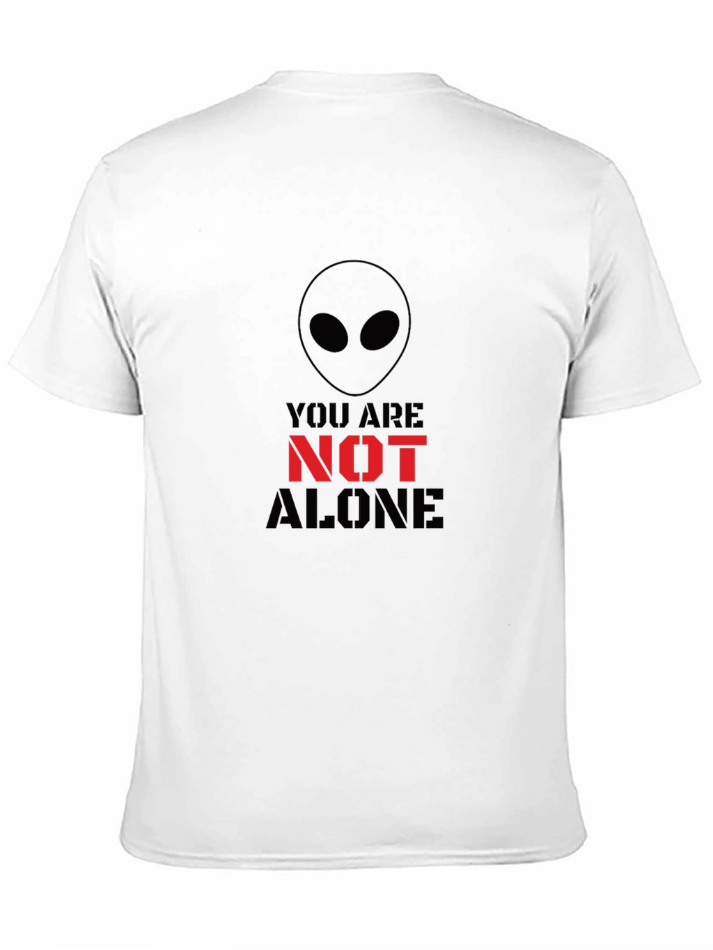 Alien You Are Not Alone Graphic Tee - Black