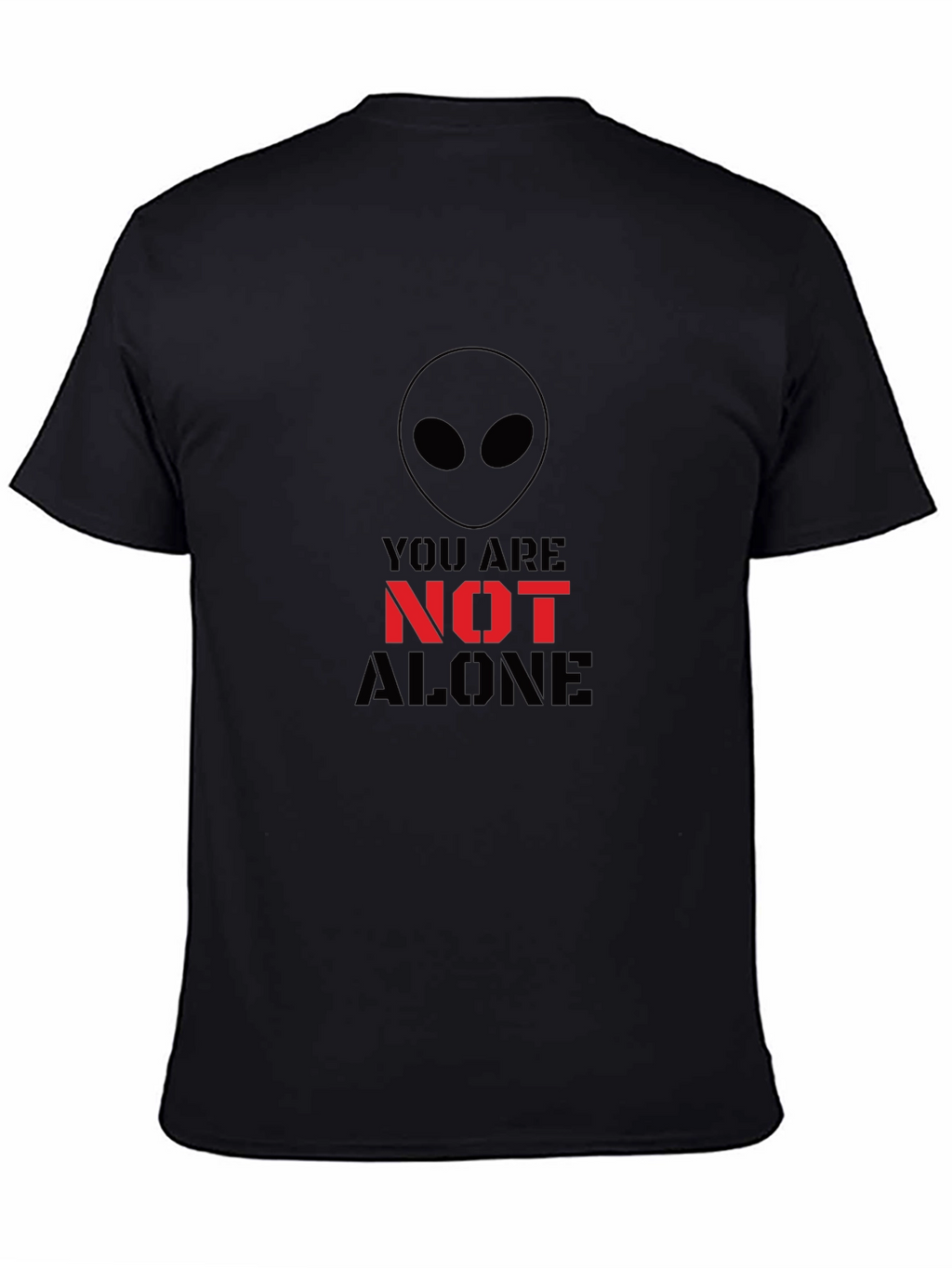 Alien You Are Not Alone Graphic Tee - Black