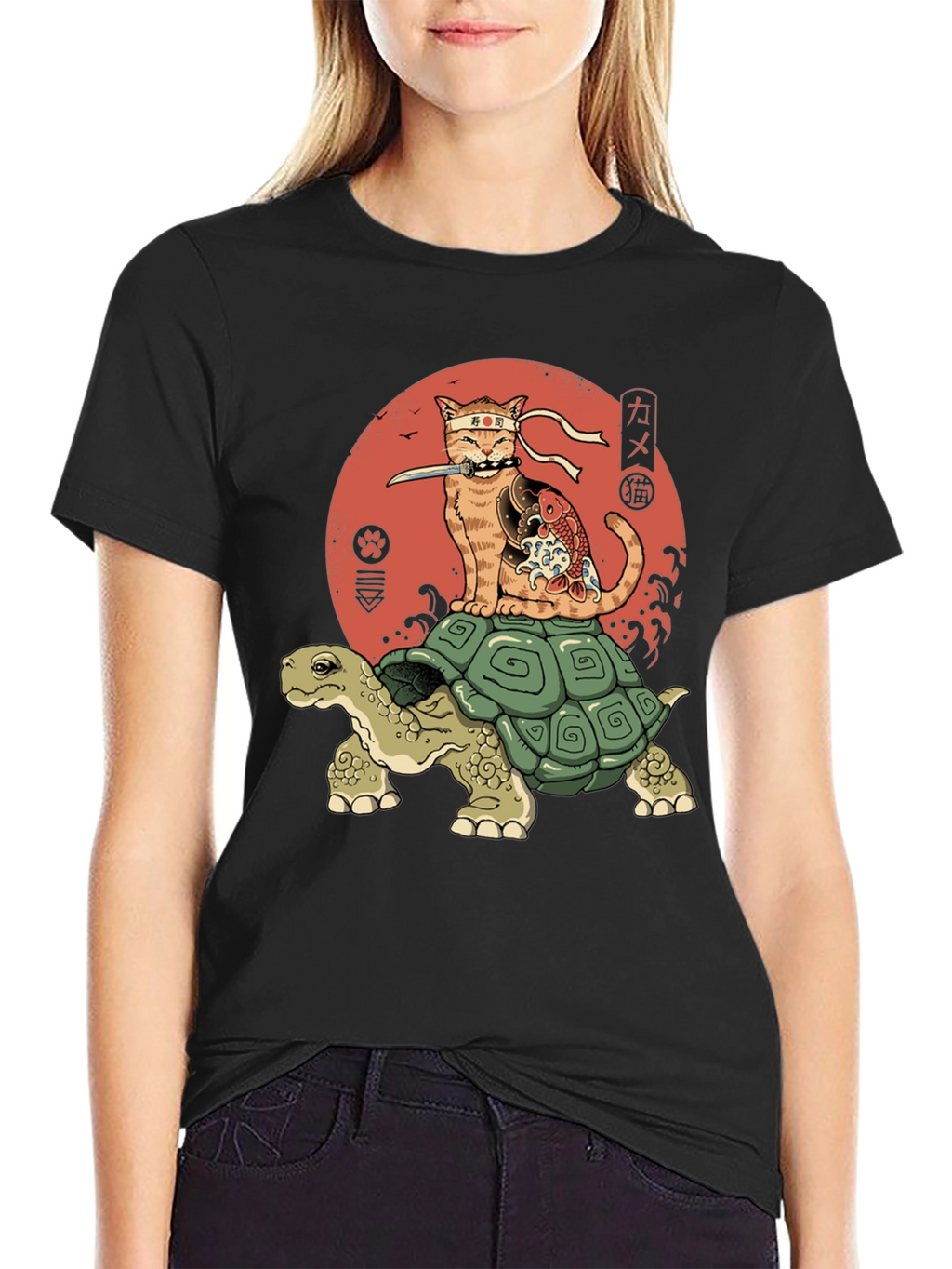 Ninja Cat Turtle T-Shirt