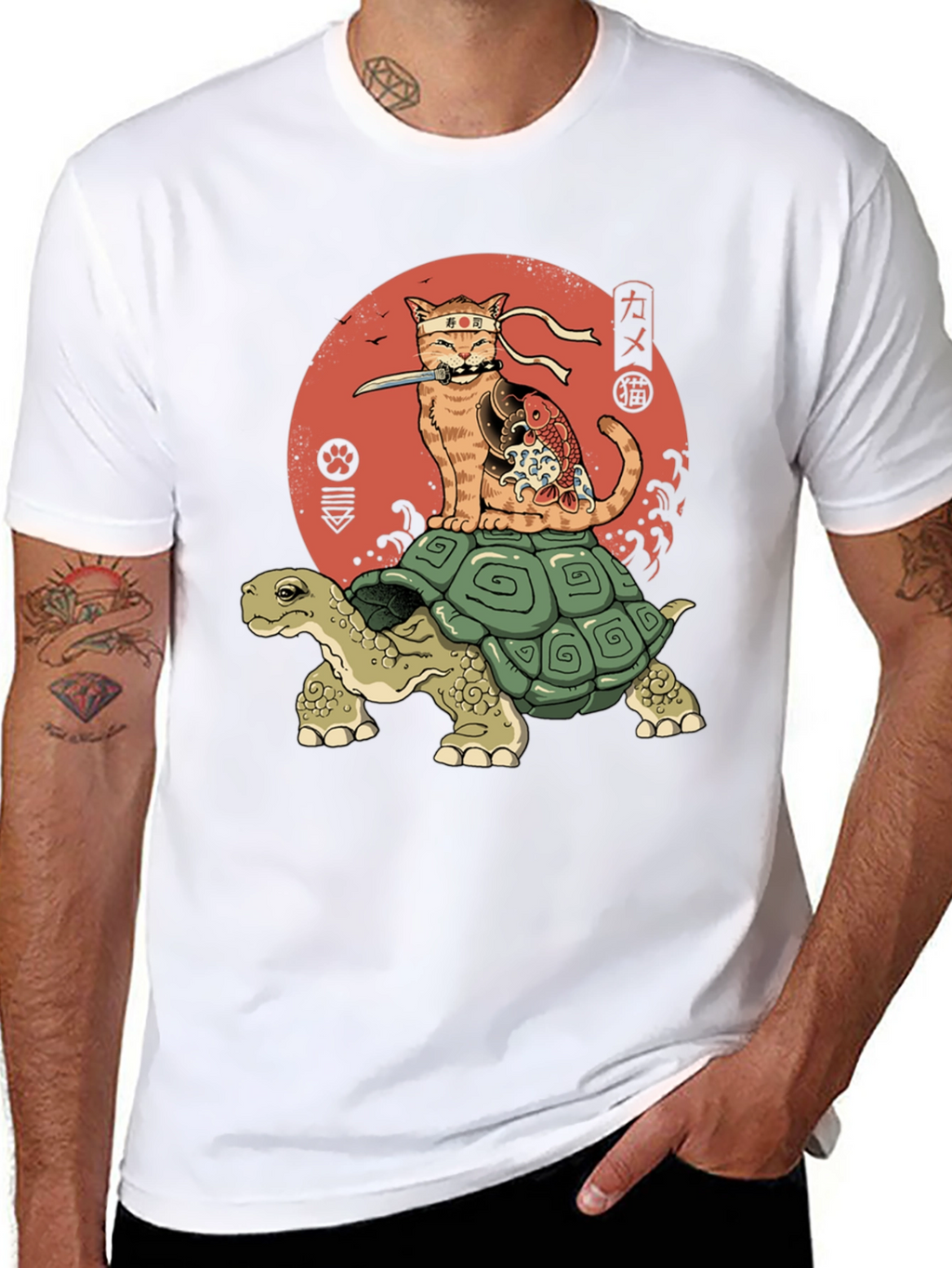 Ninja Cat Turtle T-Shirt
