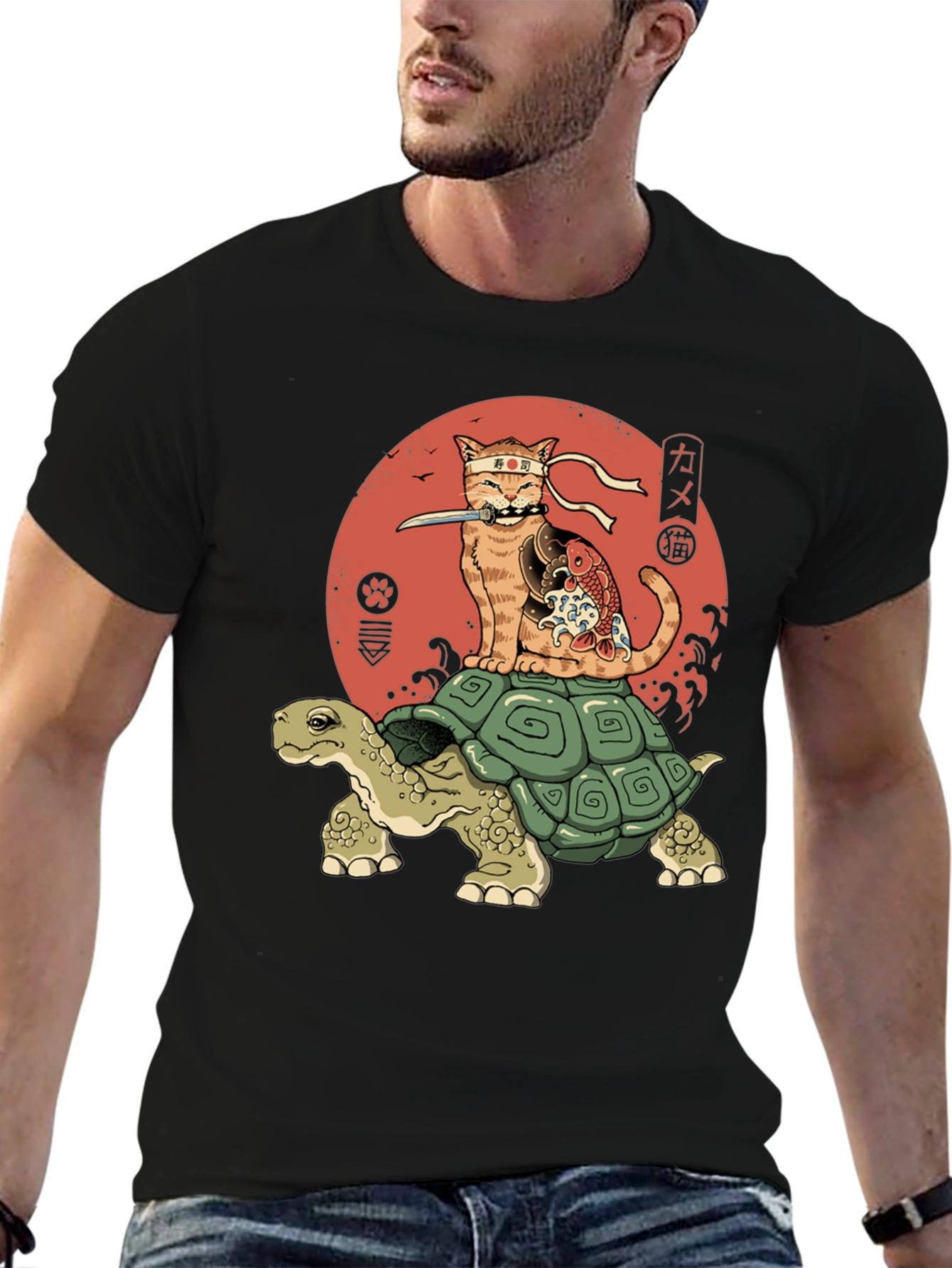 Ninja Cat Turtle T-Shirt