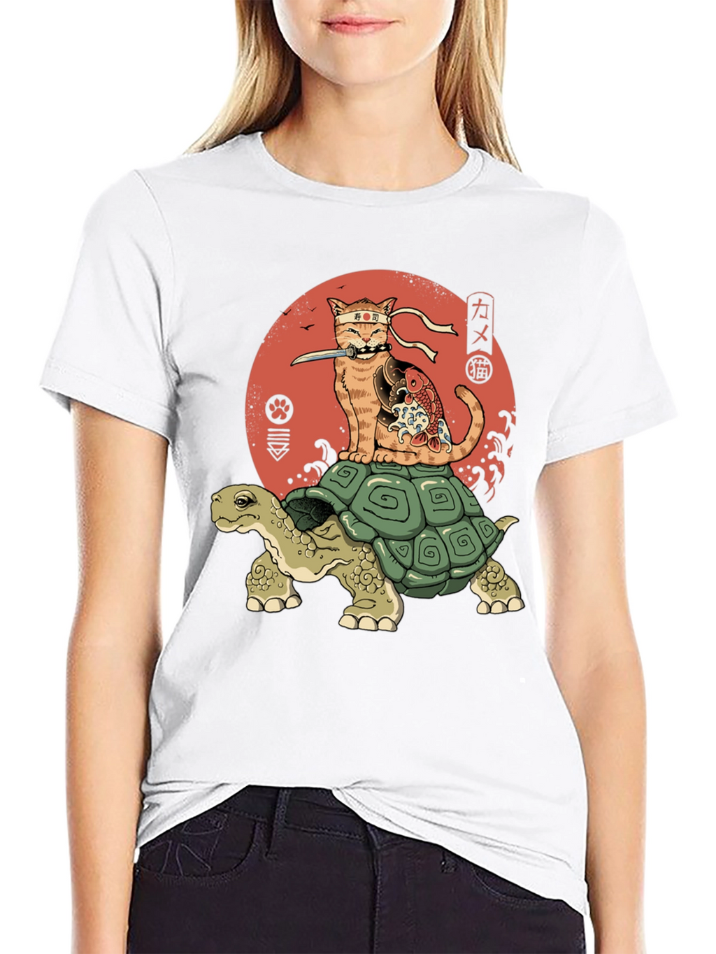 Ninja Cat Turtle T-Shirt