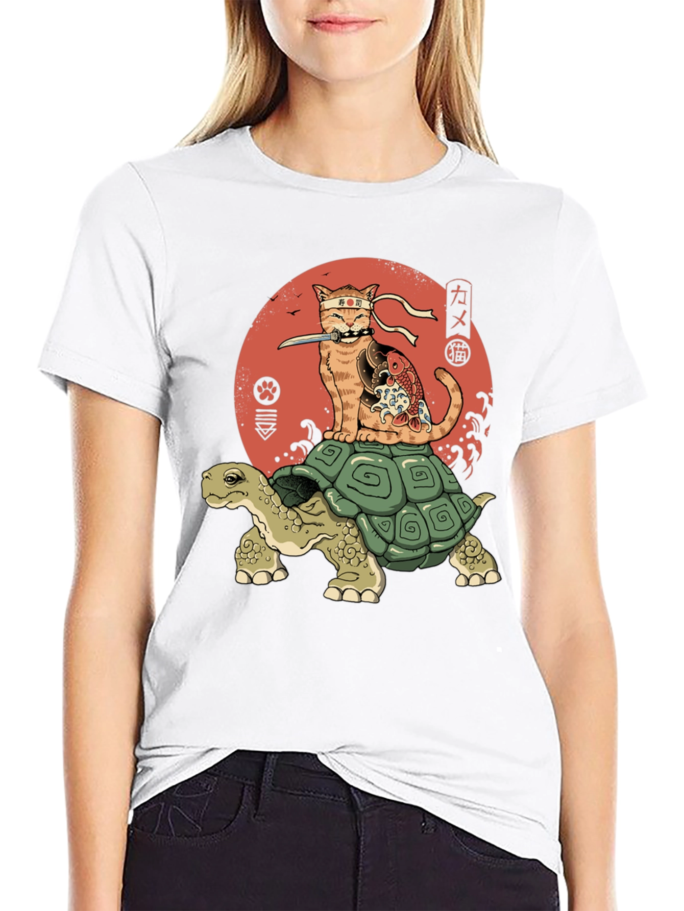 Ninja Cat Turtle T-Shirt