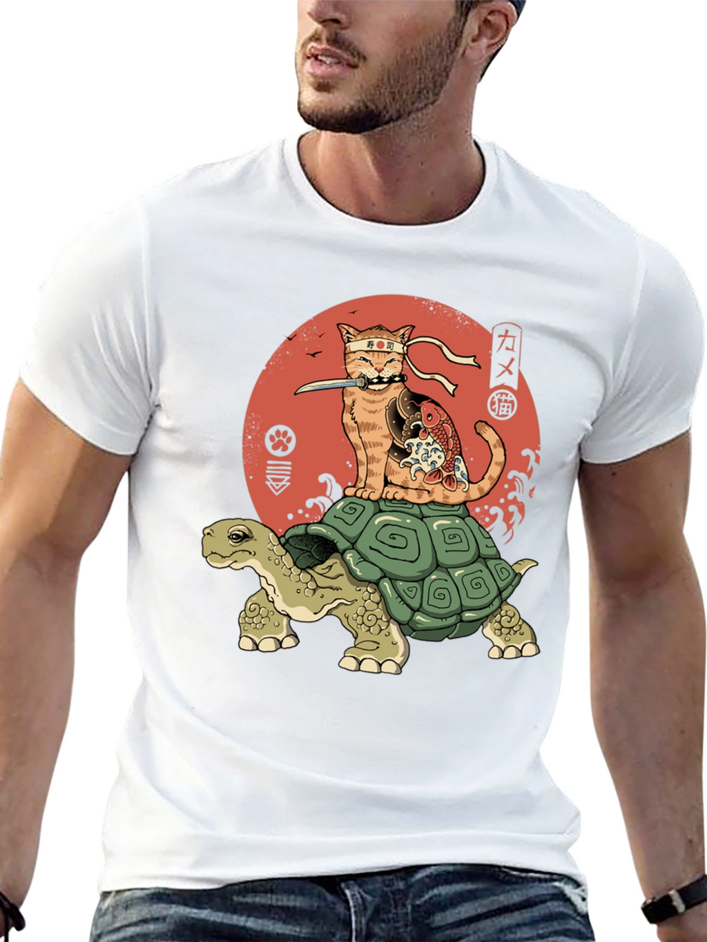 Ninja Cat Turtle T-Shirt