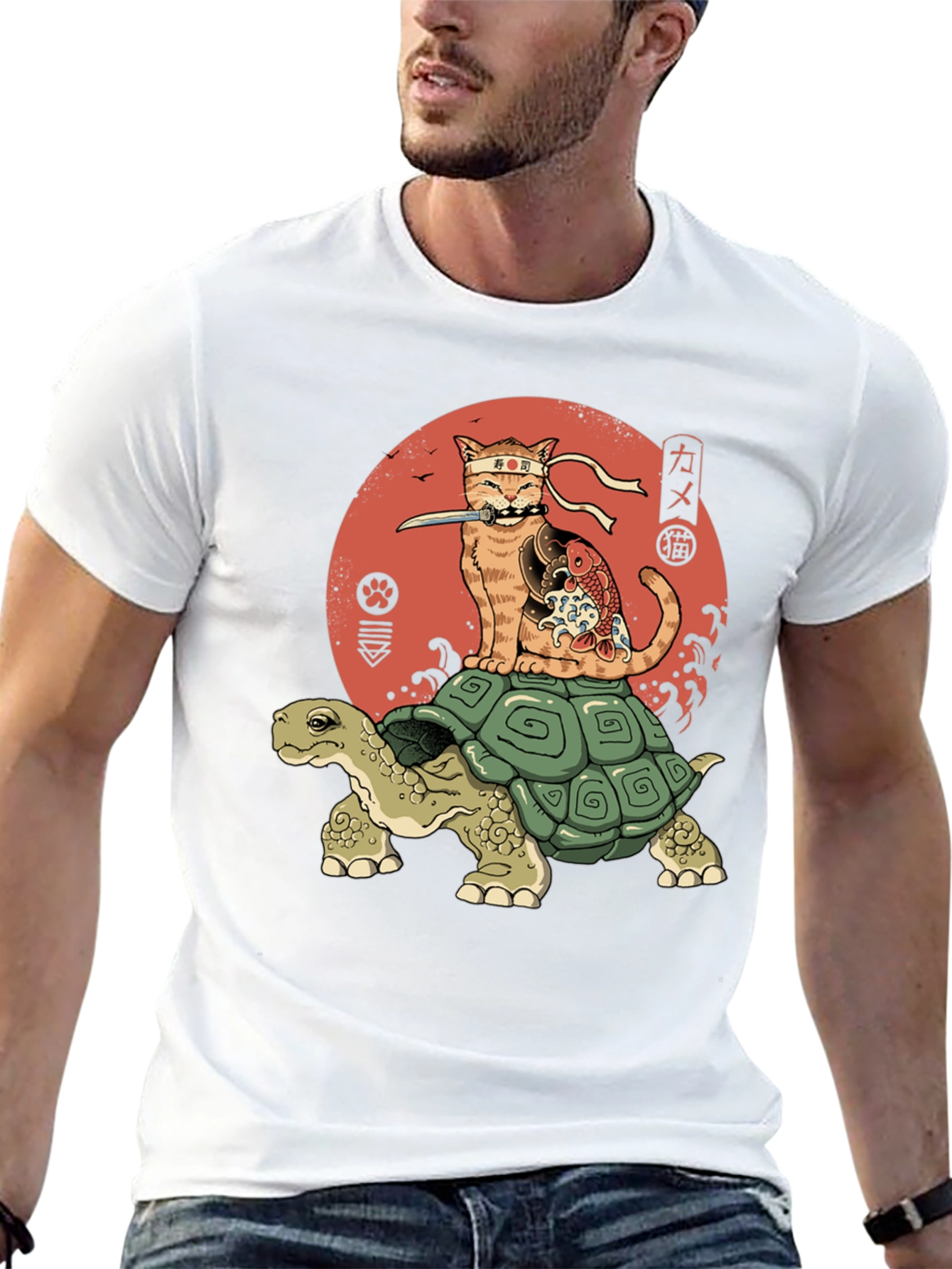 Ninja Cat Turtle T-Shirt
