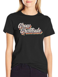 Grow Gratitude Retro Graphic T-Shirt