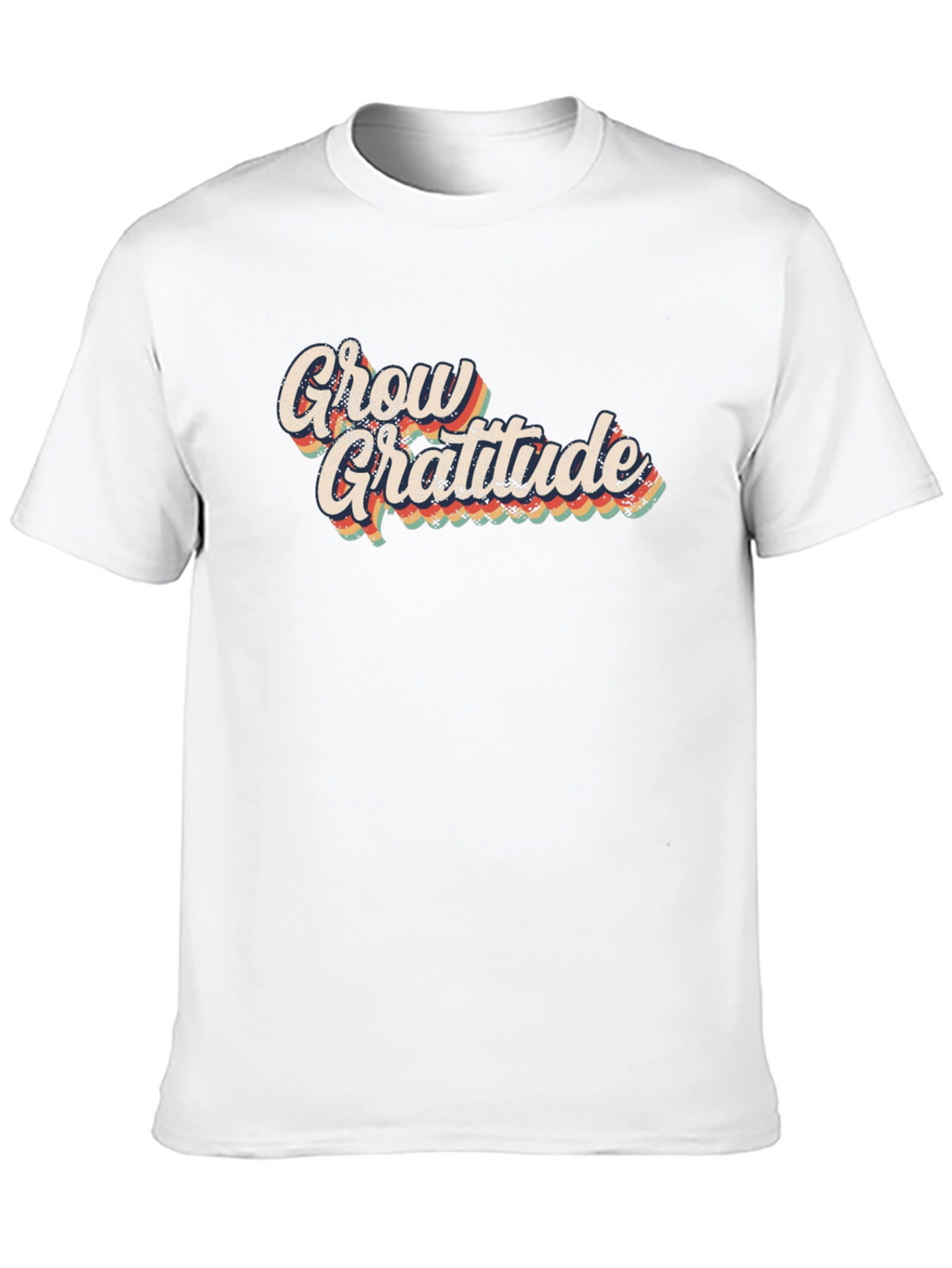 Grow Gratitude Retro Graphic T-Shirt