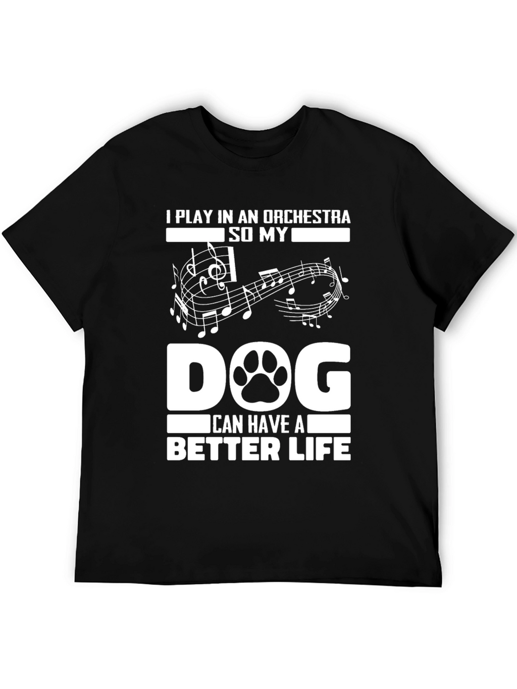 Orchestra Dog Lover T-Shirt - Funny Musician Tee