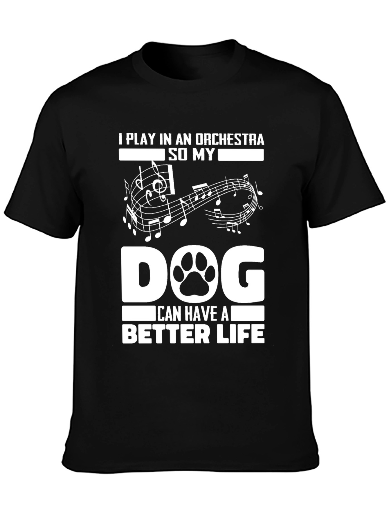 Orchestra Dog Lover T-Shirt - Funny Musician Tee