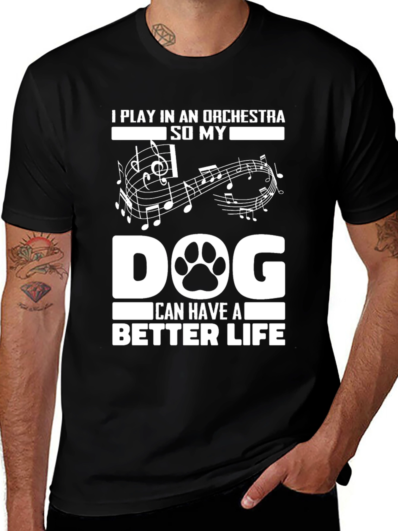 Orchestra Dog Lover T-Shirt - Funny Musician Tee