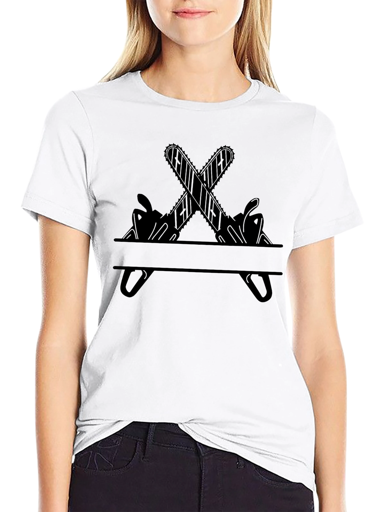 Black Chainsaw Graphic Tee