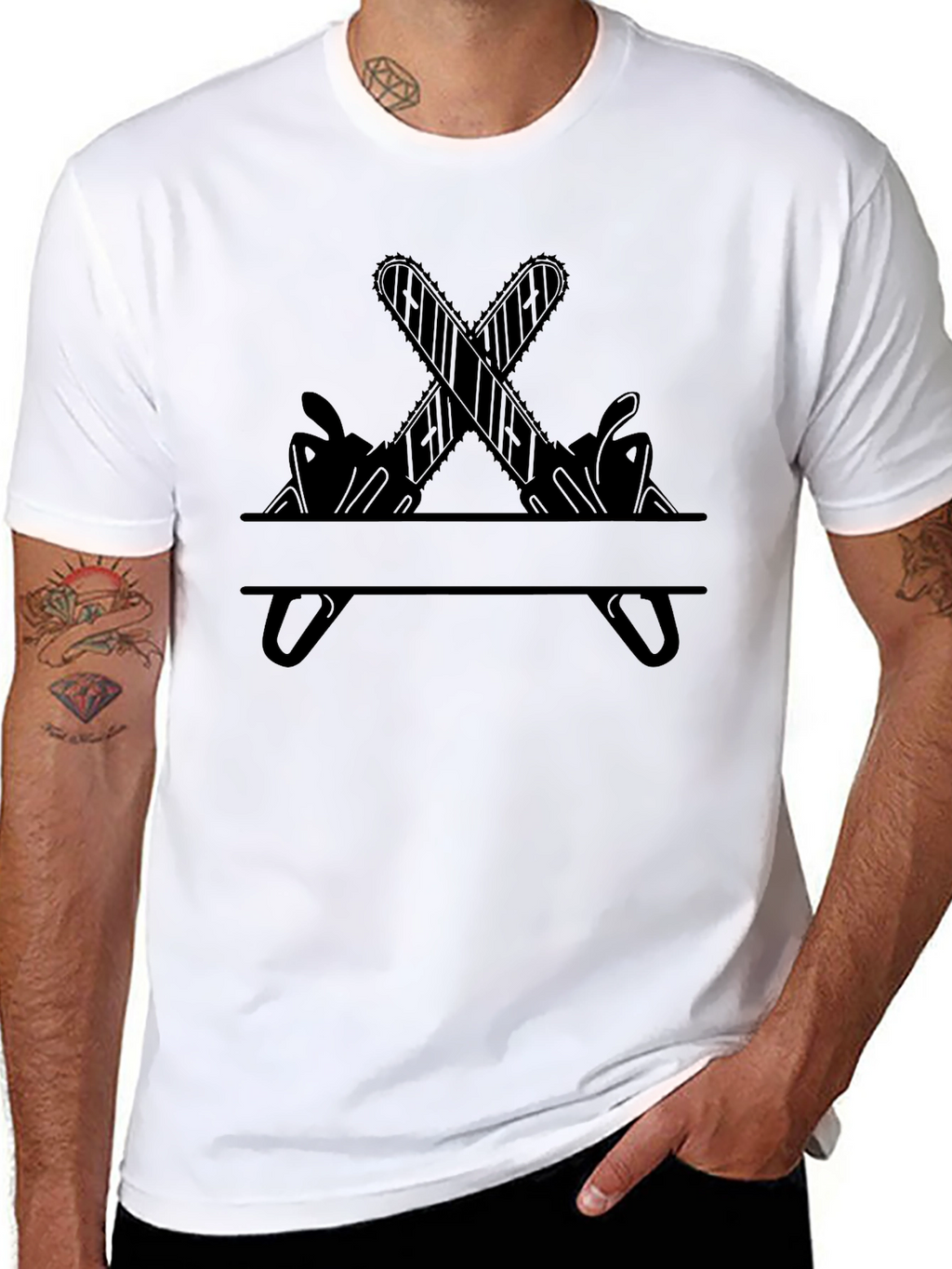 Black Chainsaw Graphic Tee