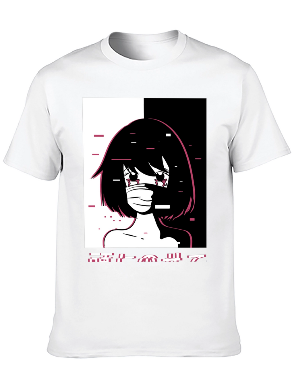 Anime Girl Graphic Black T-Shirt