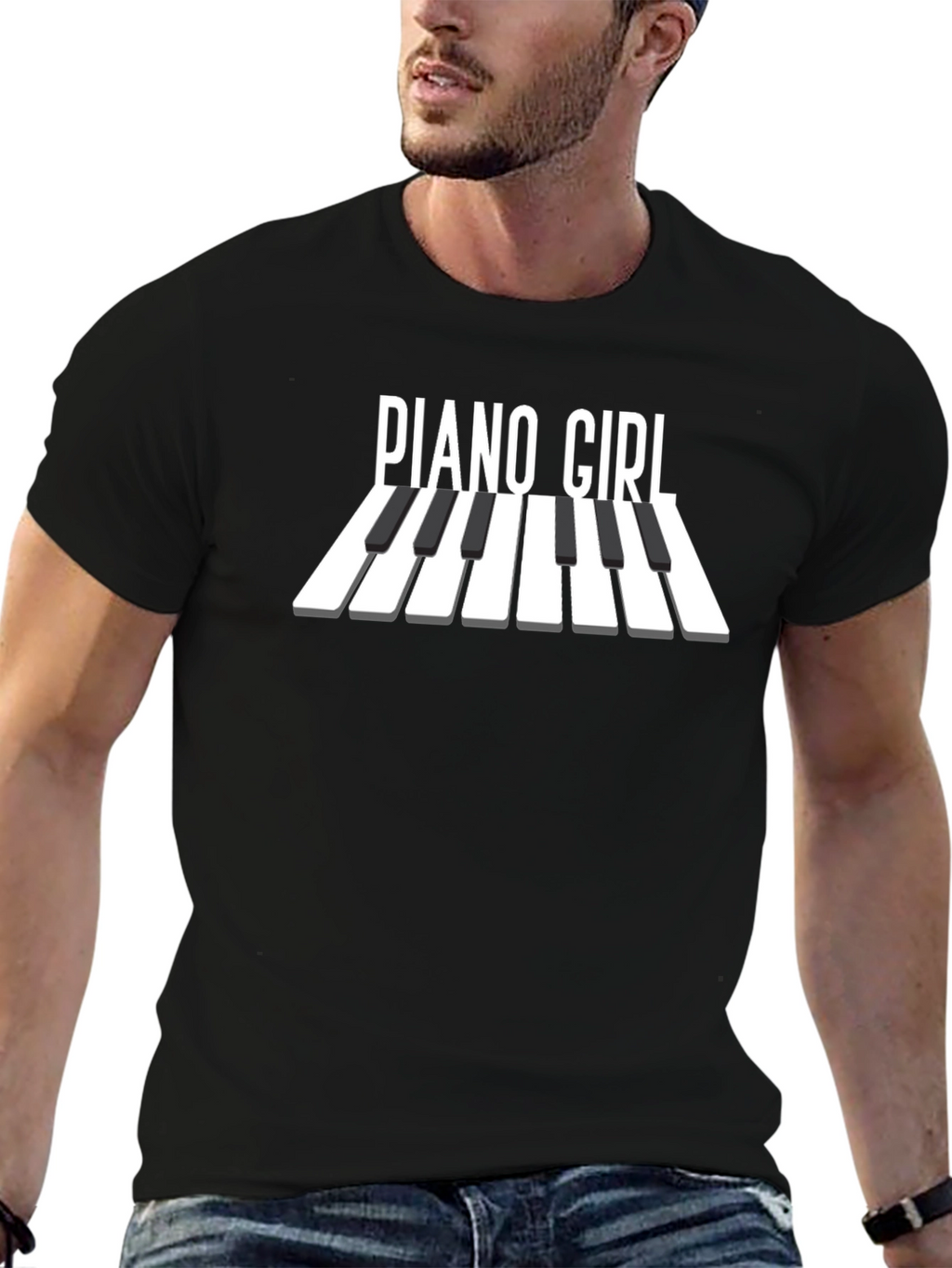 Piano Girl T-Shirt - Musicians Apparel