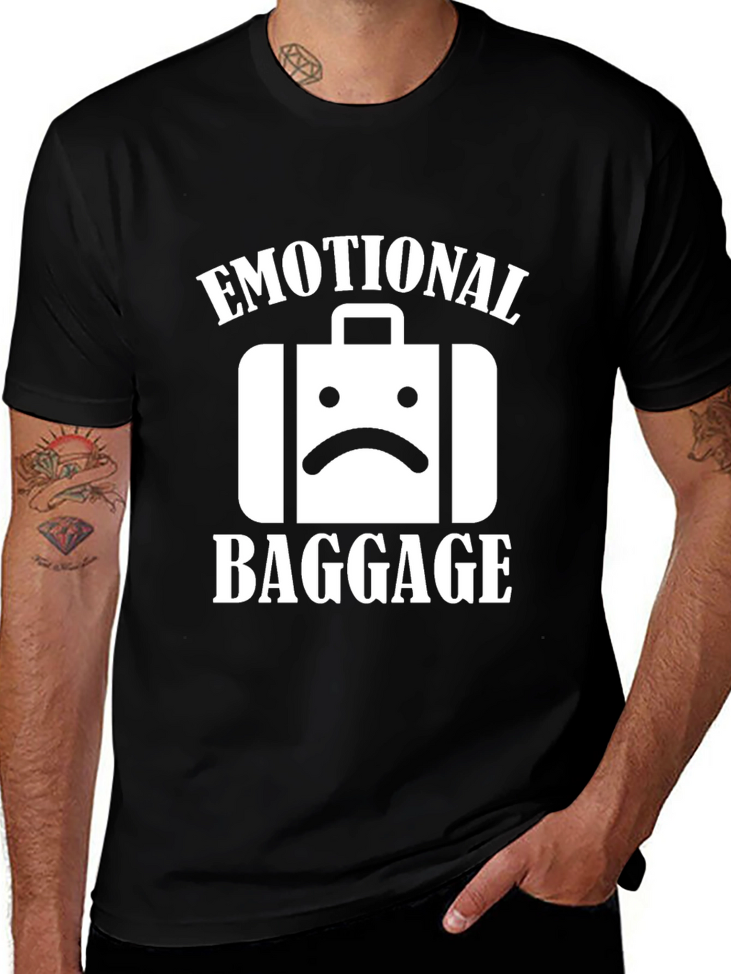 Emotional Baggage T-Shirt - Trendy Graphic Tee