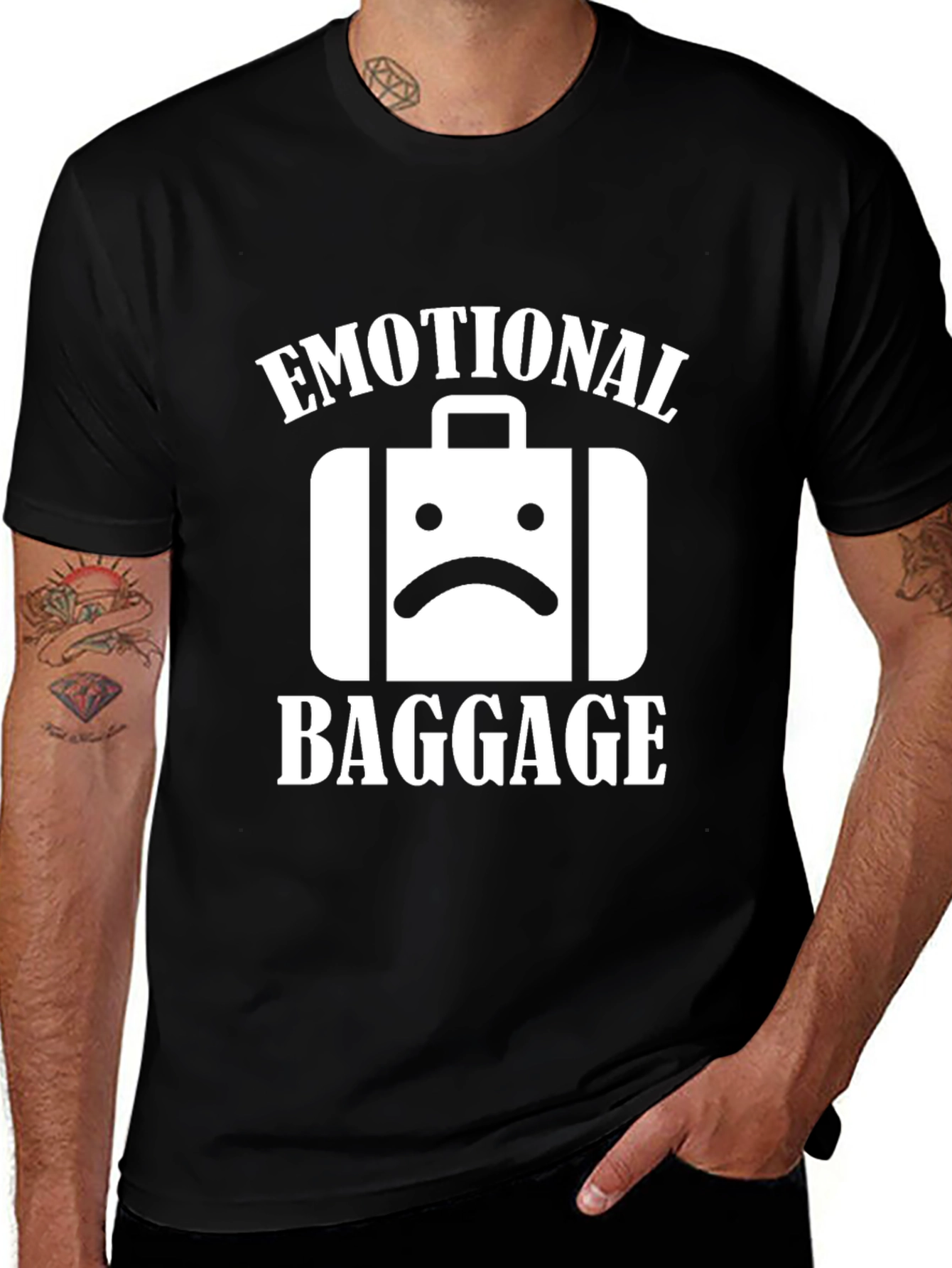 Emotional Baggage T-Shirt - Trendy Graphic Tee