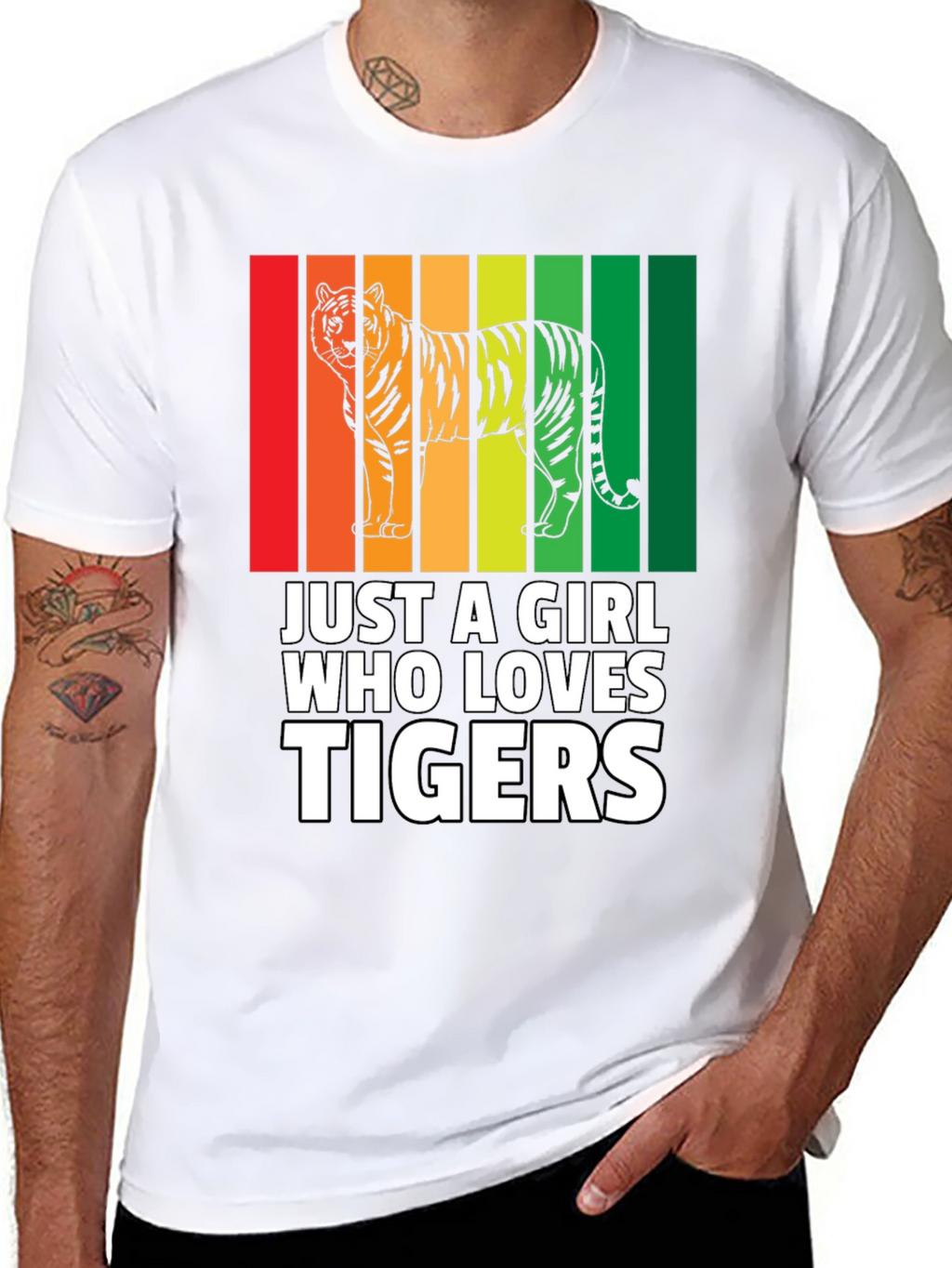 Just a Girl Who Loves Tigers T-Shirt