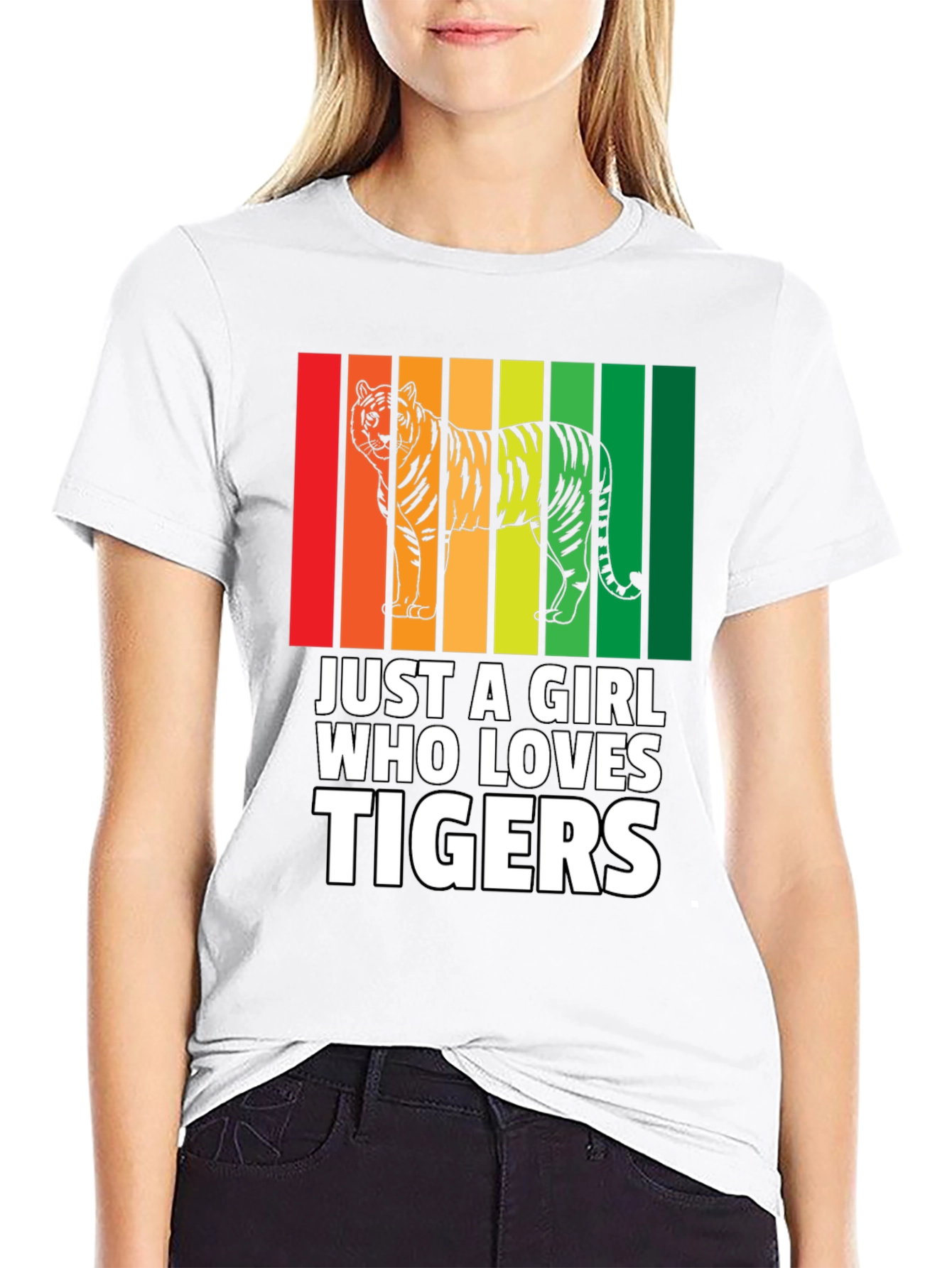 Just a Girl Who Loves Tigers T-Shirt