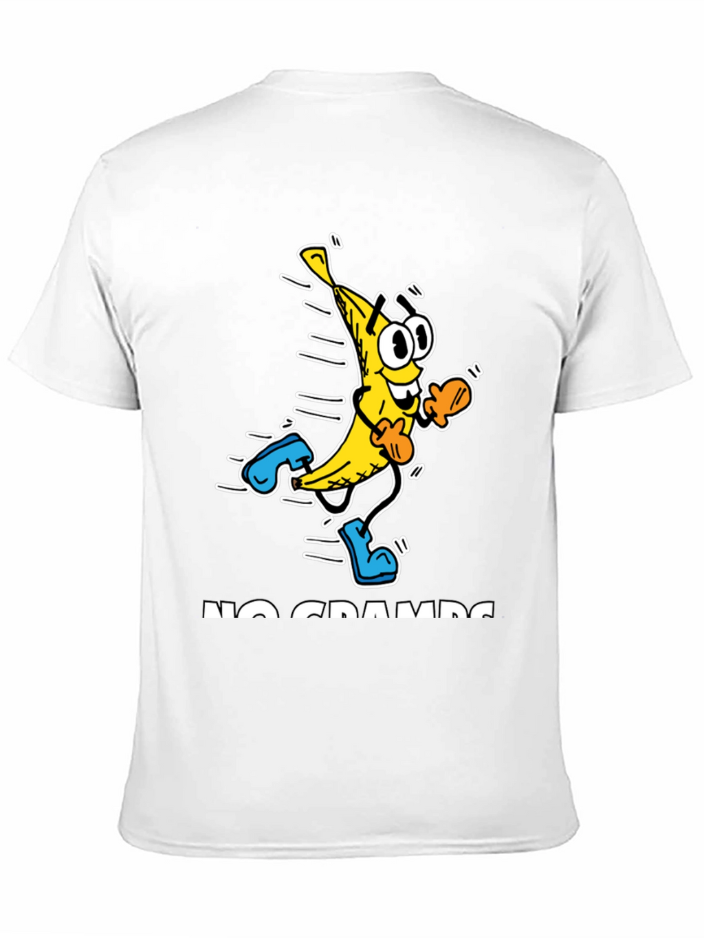 No Cramps Banana Running Graphic T-Shirt