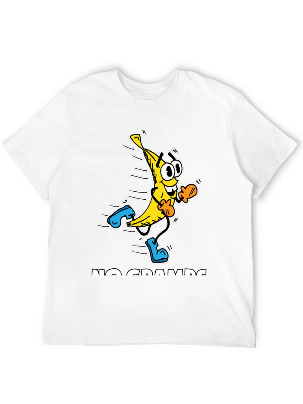 No Cramps Banana Running Graphic T-Shirt