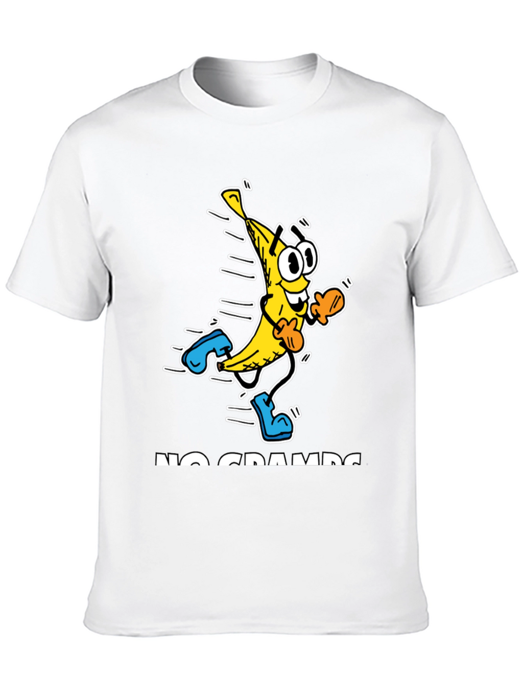 No Cramps Banana Running Graphic T-Shirt