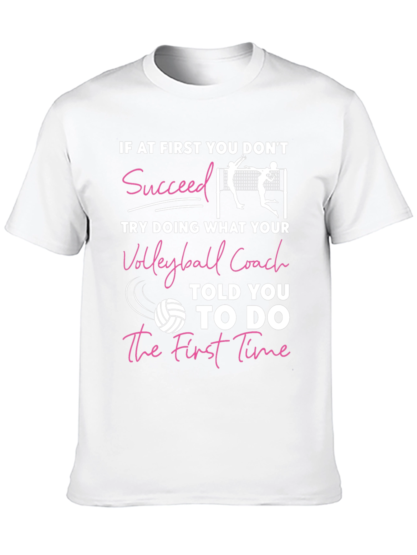 Volleyball Coach T-Shirt - Motivational Sports Tee