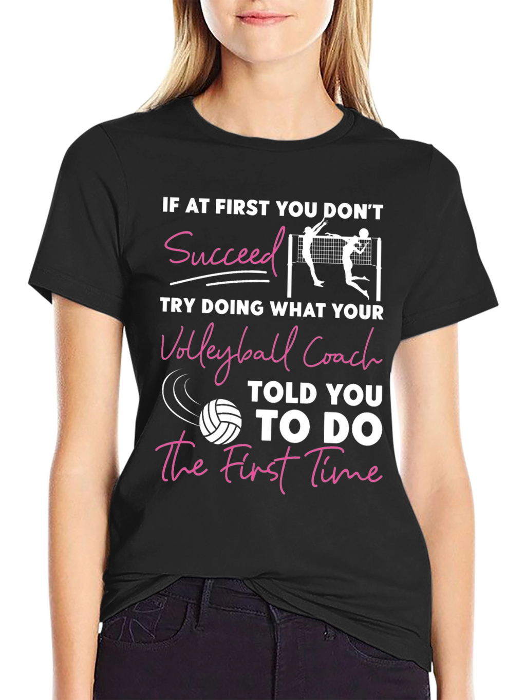 Volleyball Coach T-Shirt - Motivational Sports Tee
