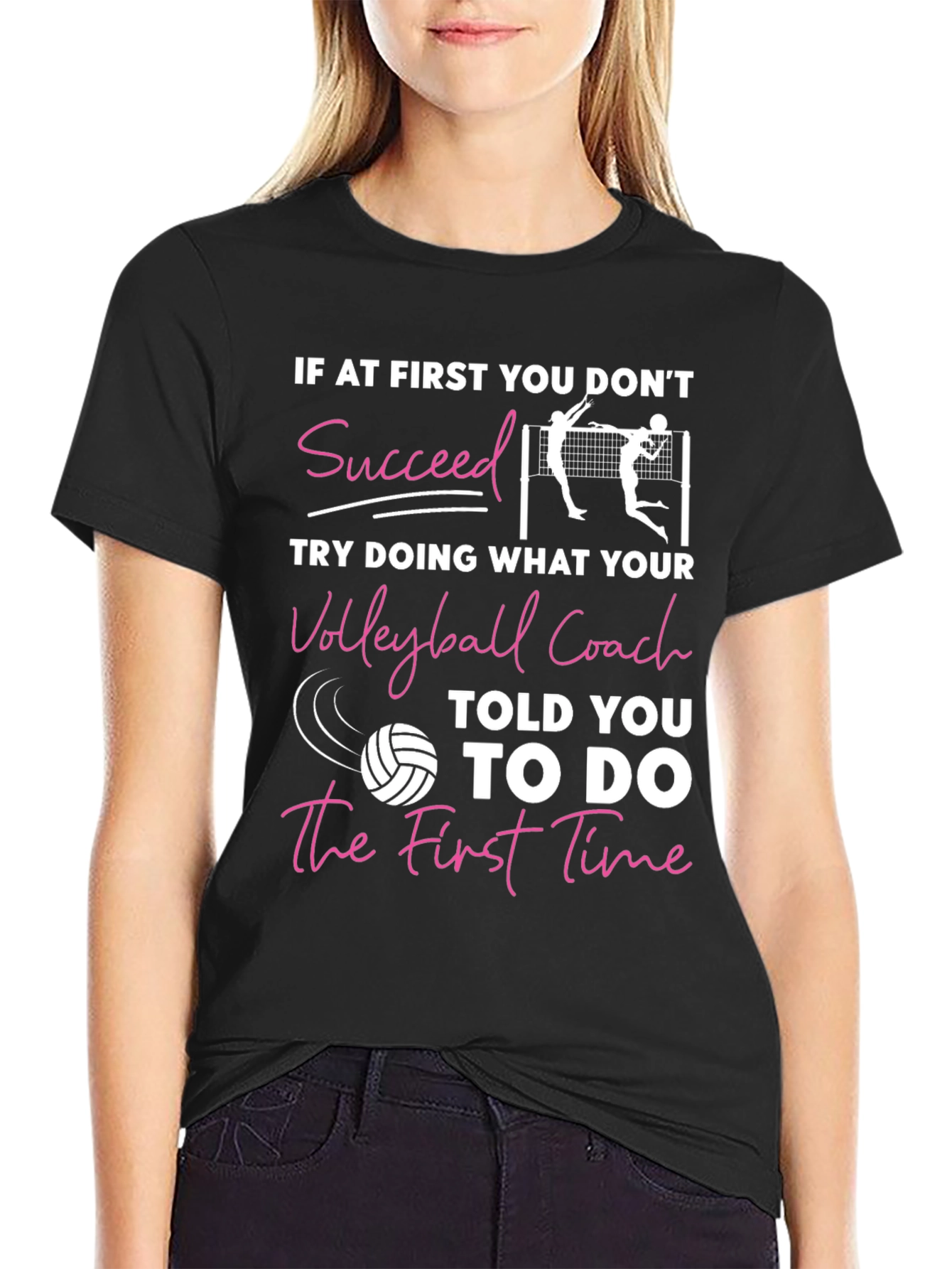 Volleyball Coach T-Shirt - Motivational Sports Tee